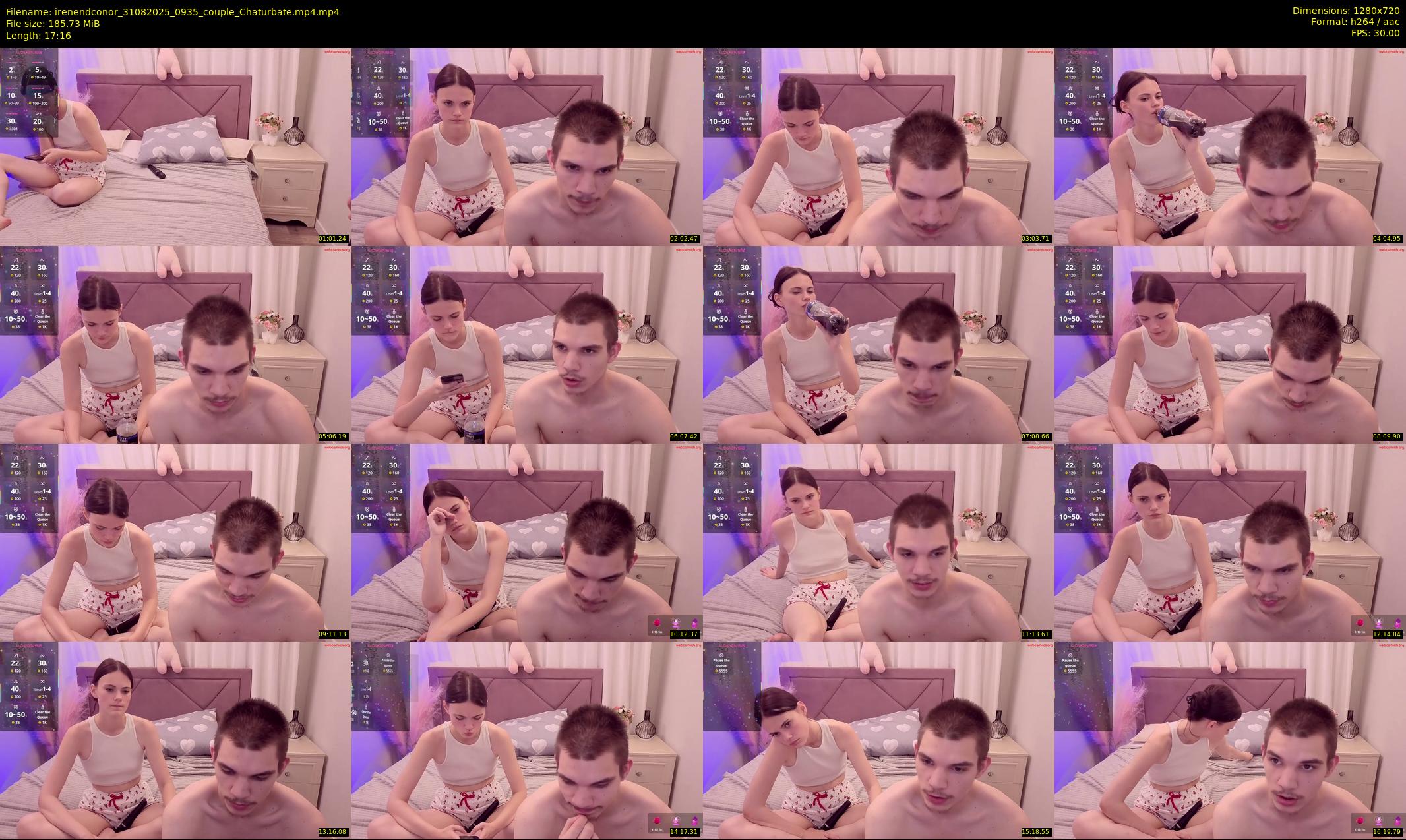 irenendconor — 18 minute Chaturbate couple cam show recording, 720p, Aug 31, 2025