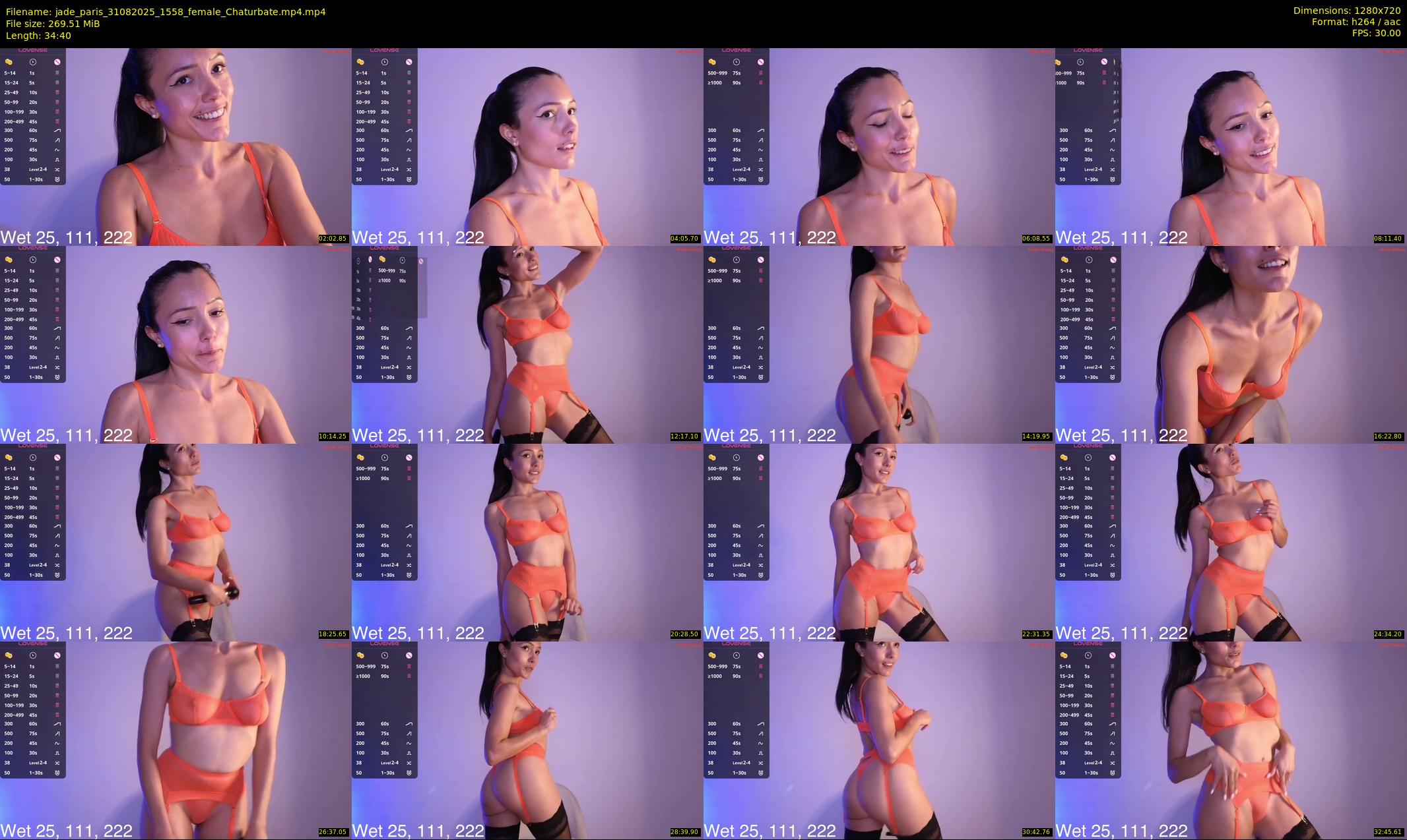 jade_paris — 35 minute Chaturbate female cam show recording, 720p, Aug 31, 2025