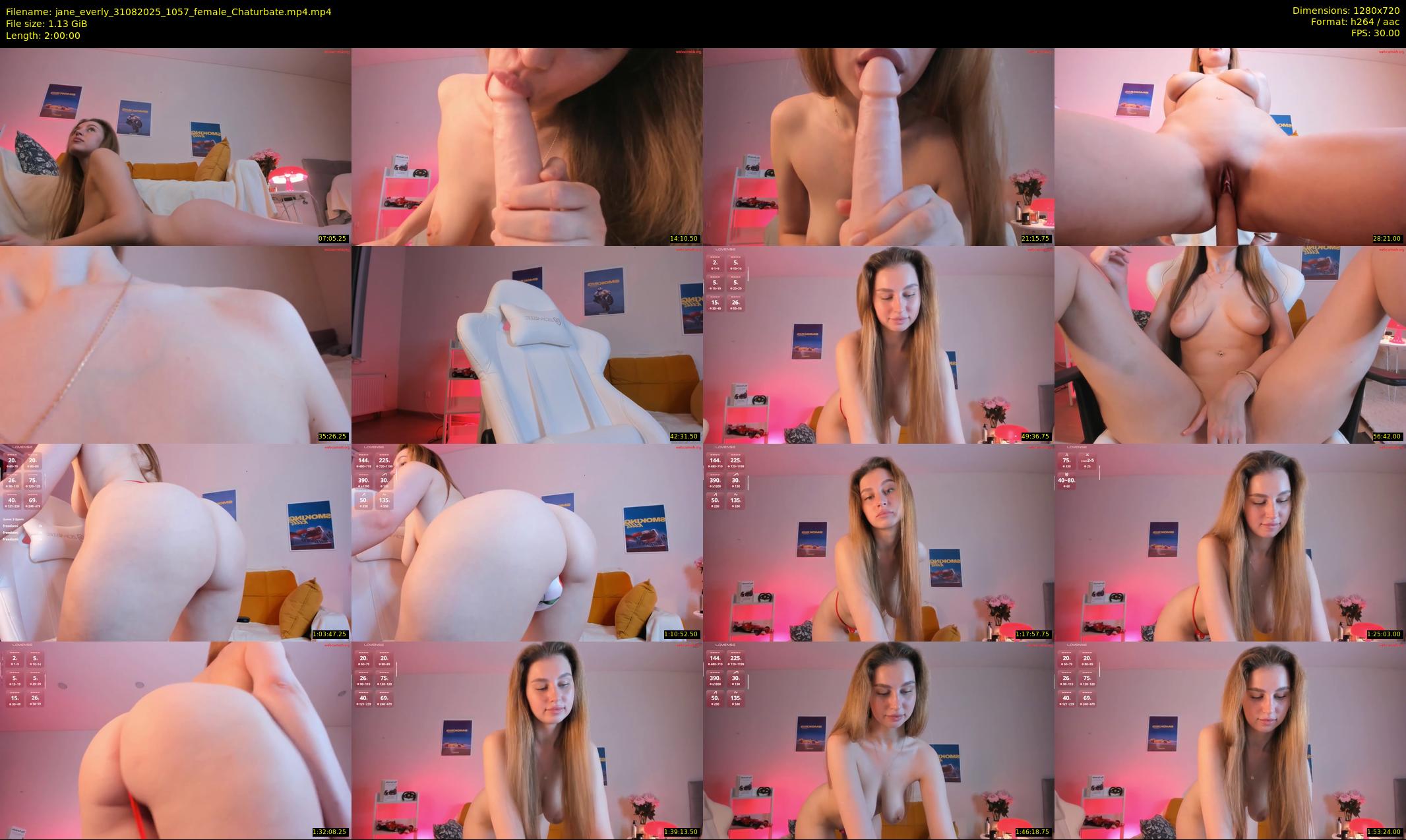 jane_everly — 120 minute Chaturbate female cam show recording, 720p, Aug 31, 2025