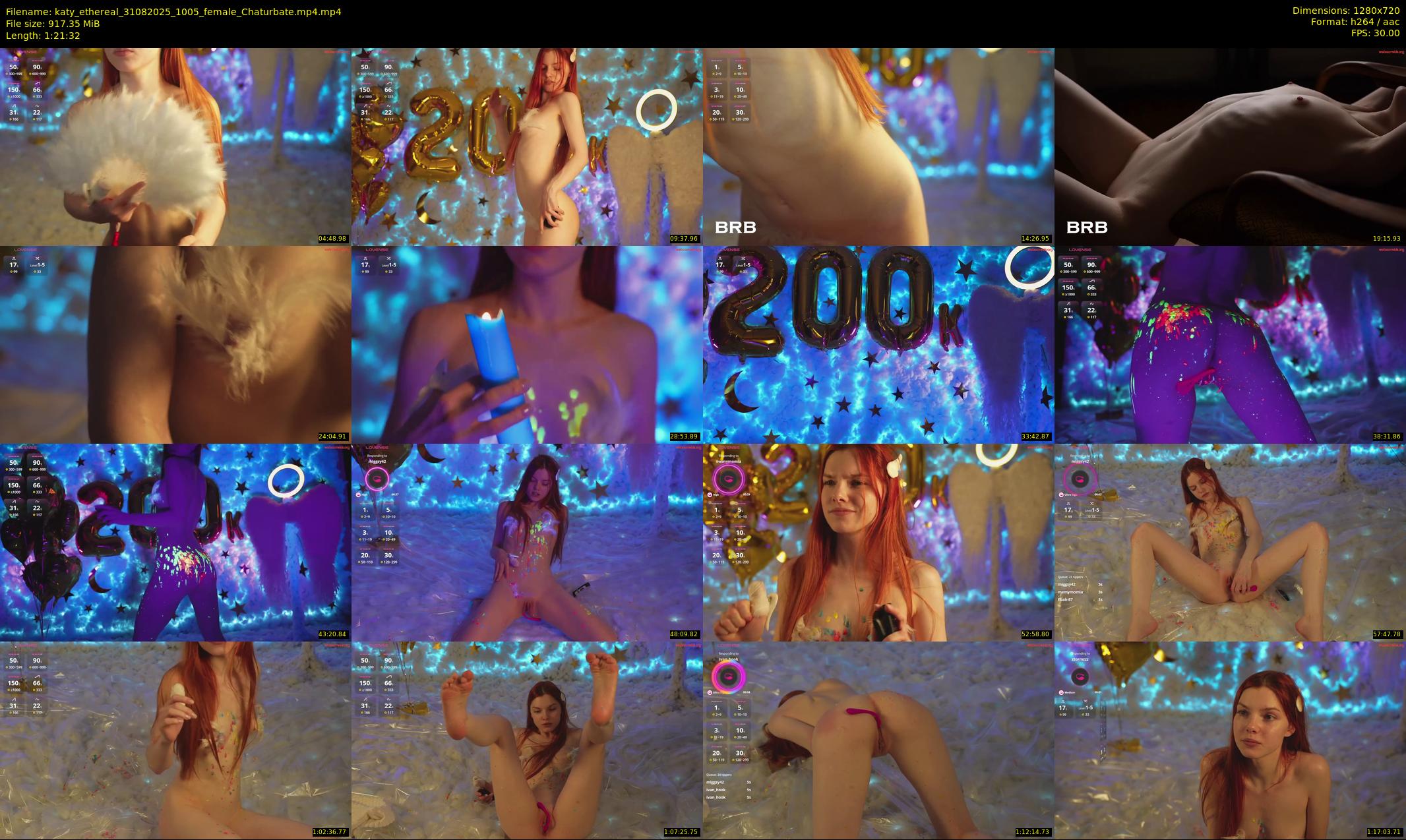 katy_ethereal — 82 minute Chaturbate female cam show recording, 720p, Aug 31, 2025