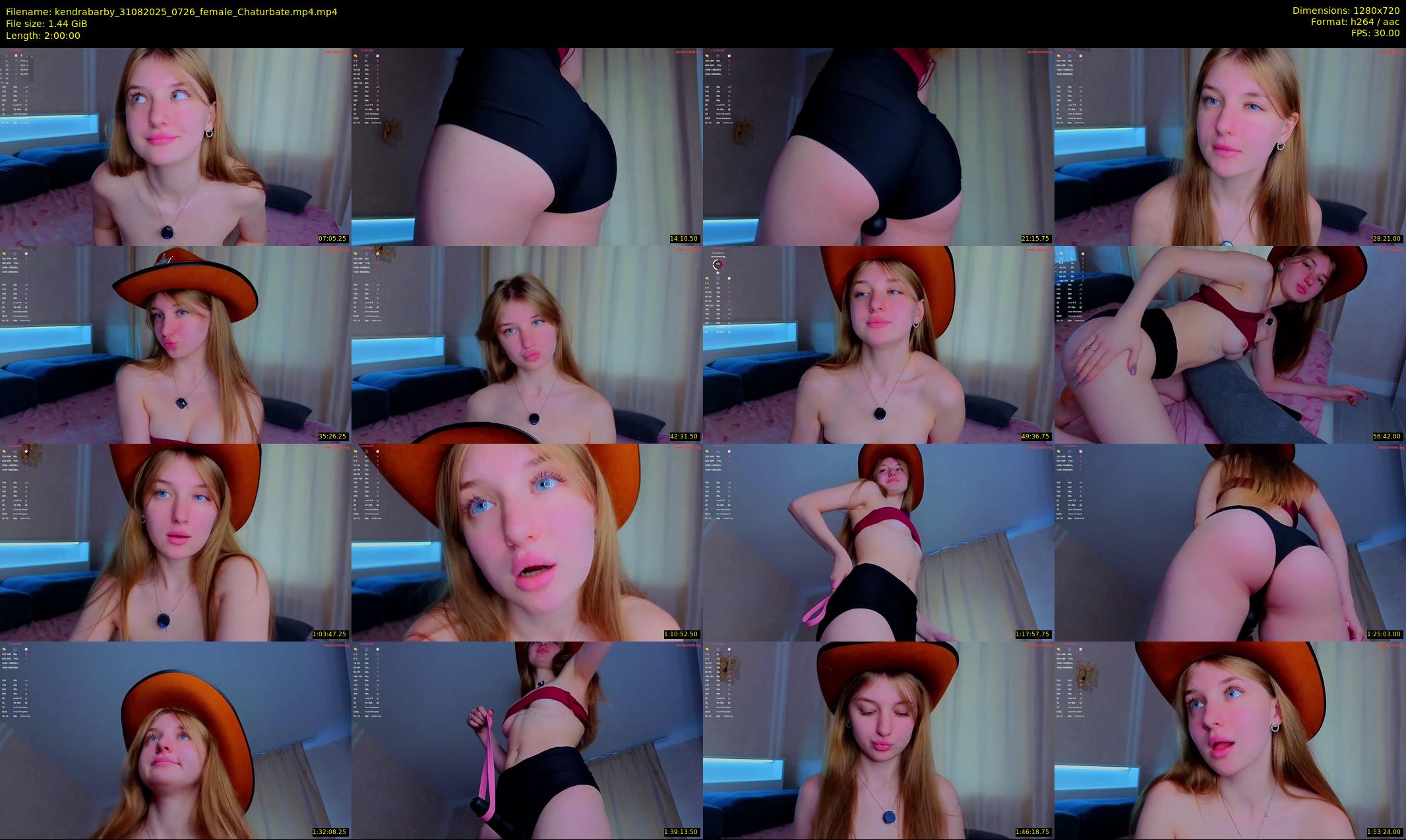 kendrabarby — 120 minute Chaturbate female cam show recording, 720p, Aug 31, 2025