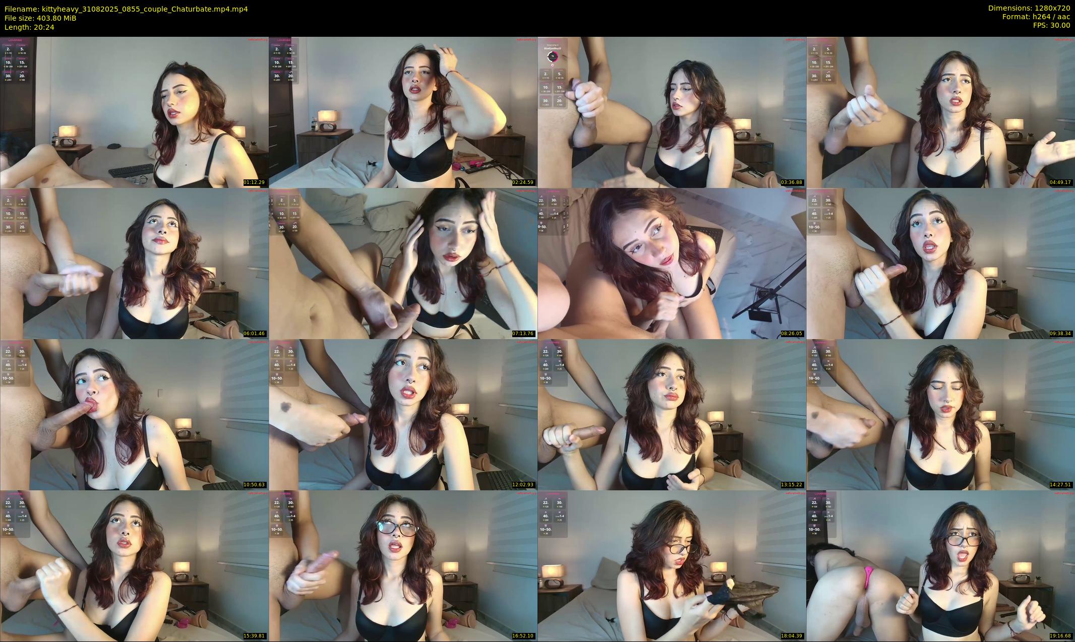 kittyheavy — 21 minute Chaturbate couple cam show recording, 720p, Aug 31, 2025