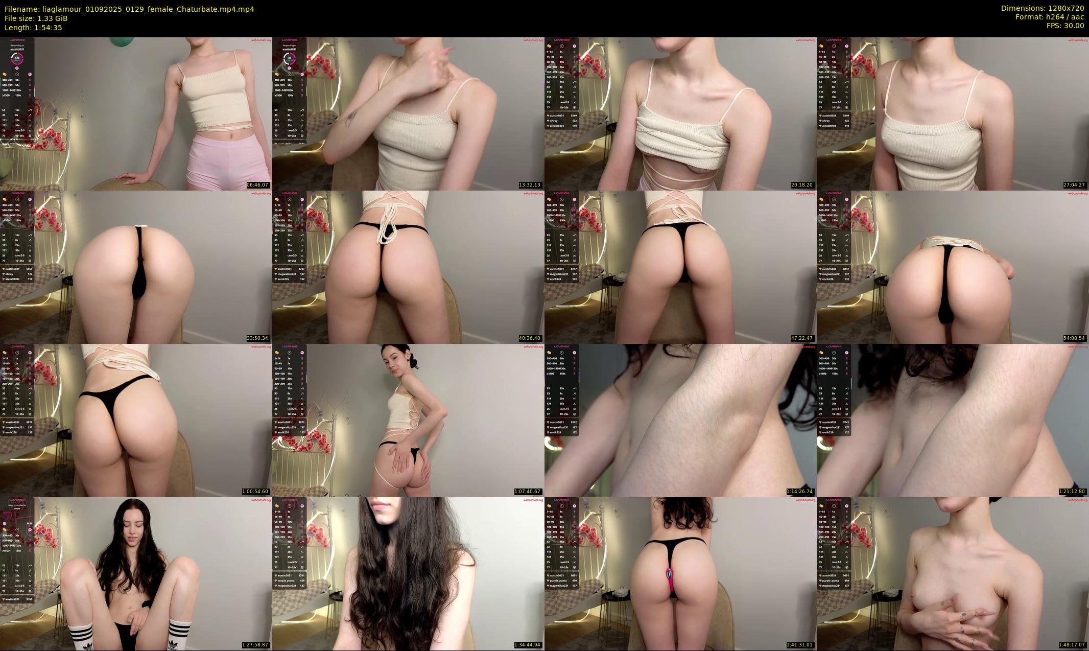 liaglamour — 115 minute Chaturbate female cam show recording, 720p, Sep 1, 2025