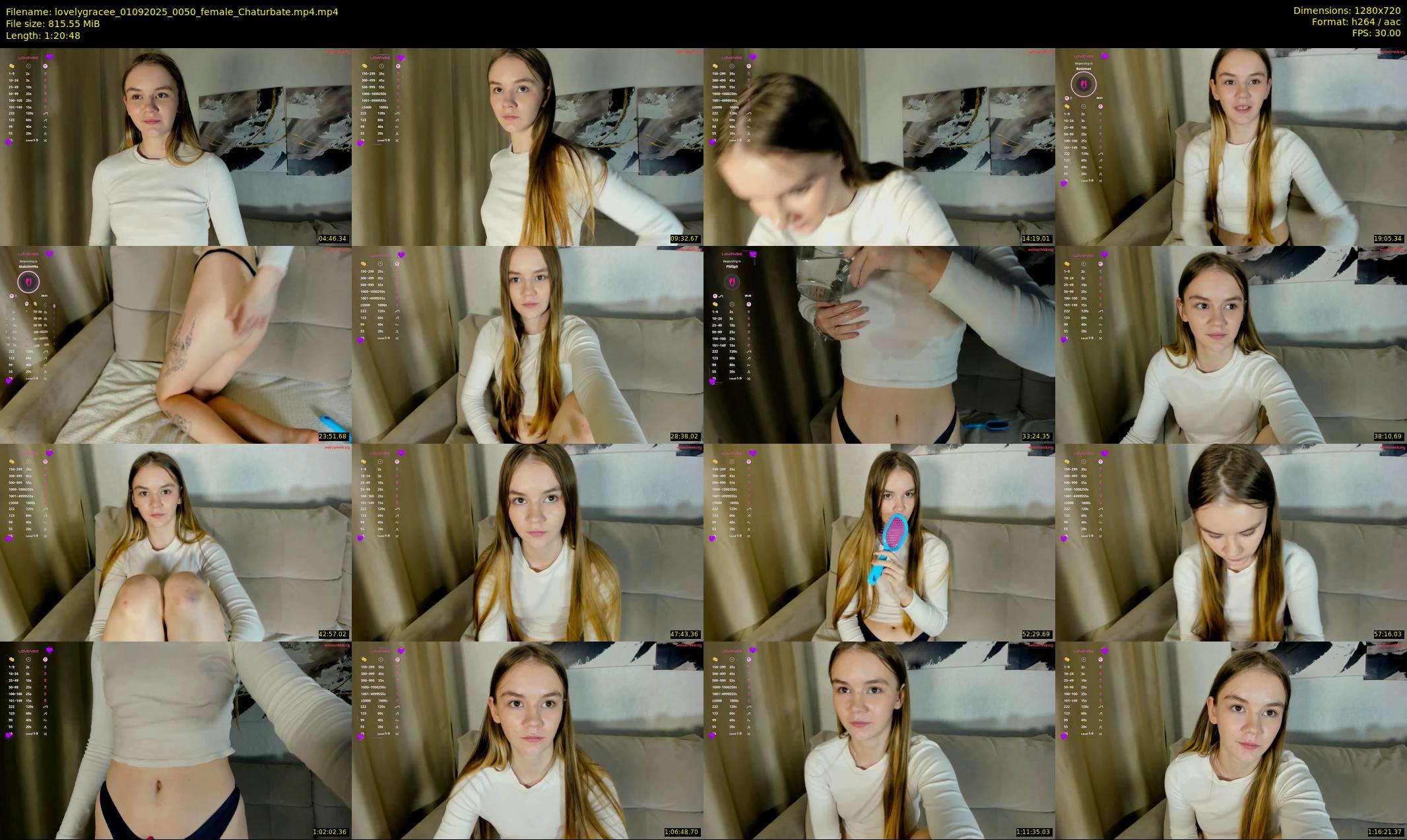 lovelygracee — 81 minute Chaturbate female cam show recording, 720p, Sep 1, 2025
