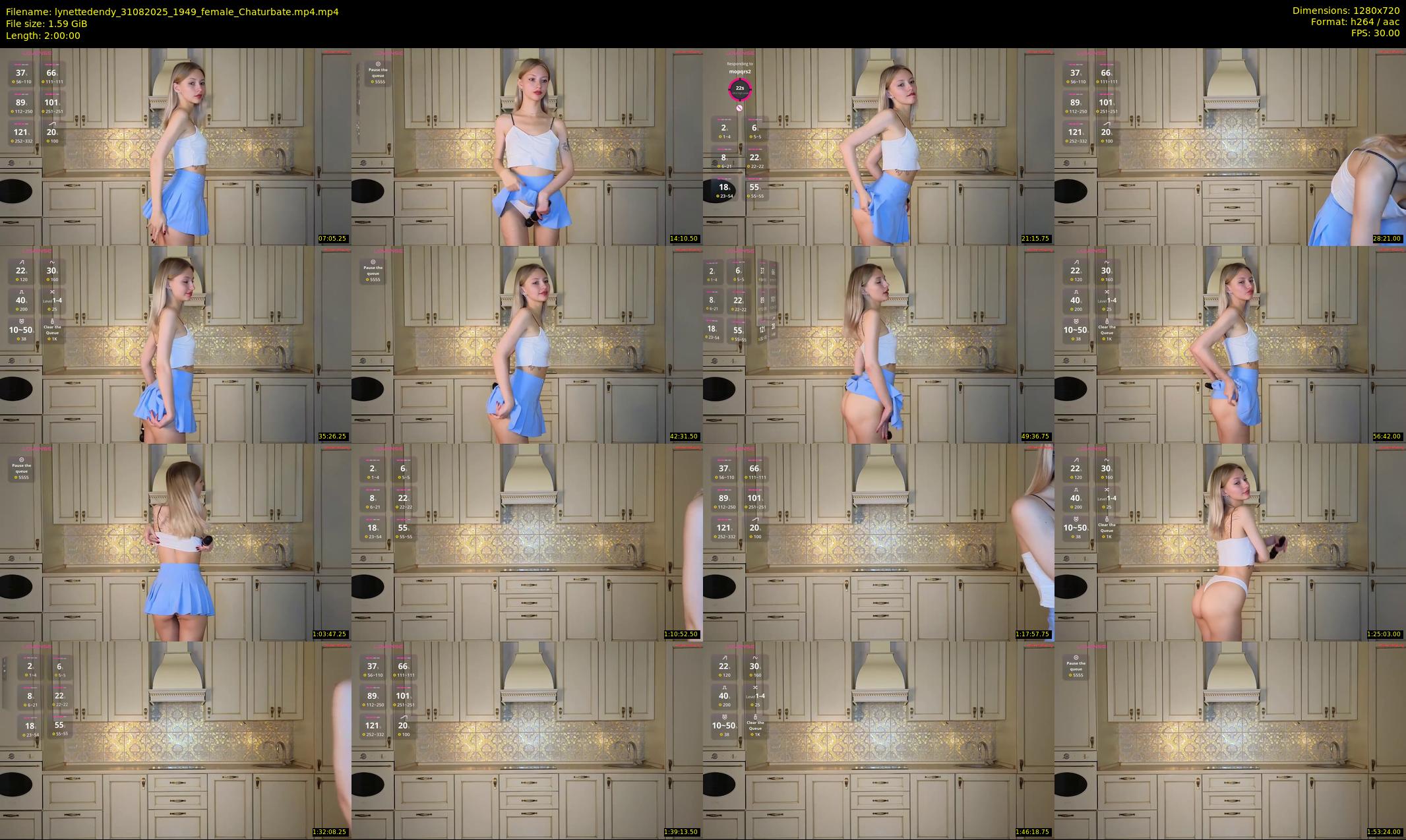 lynettedendy — 120 minute Chaturbate female cam show recording, 720p, Aug 31, 2025