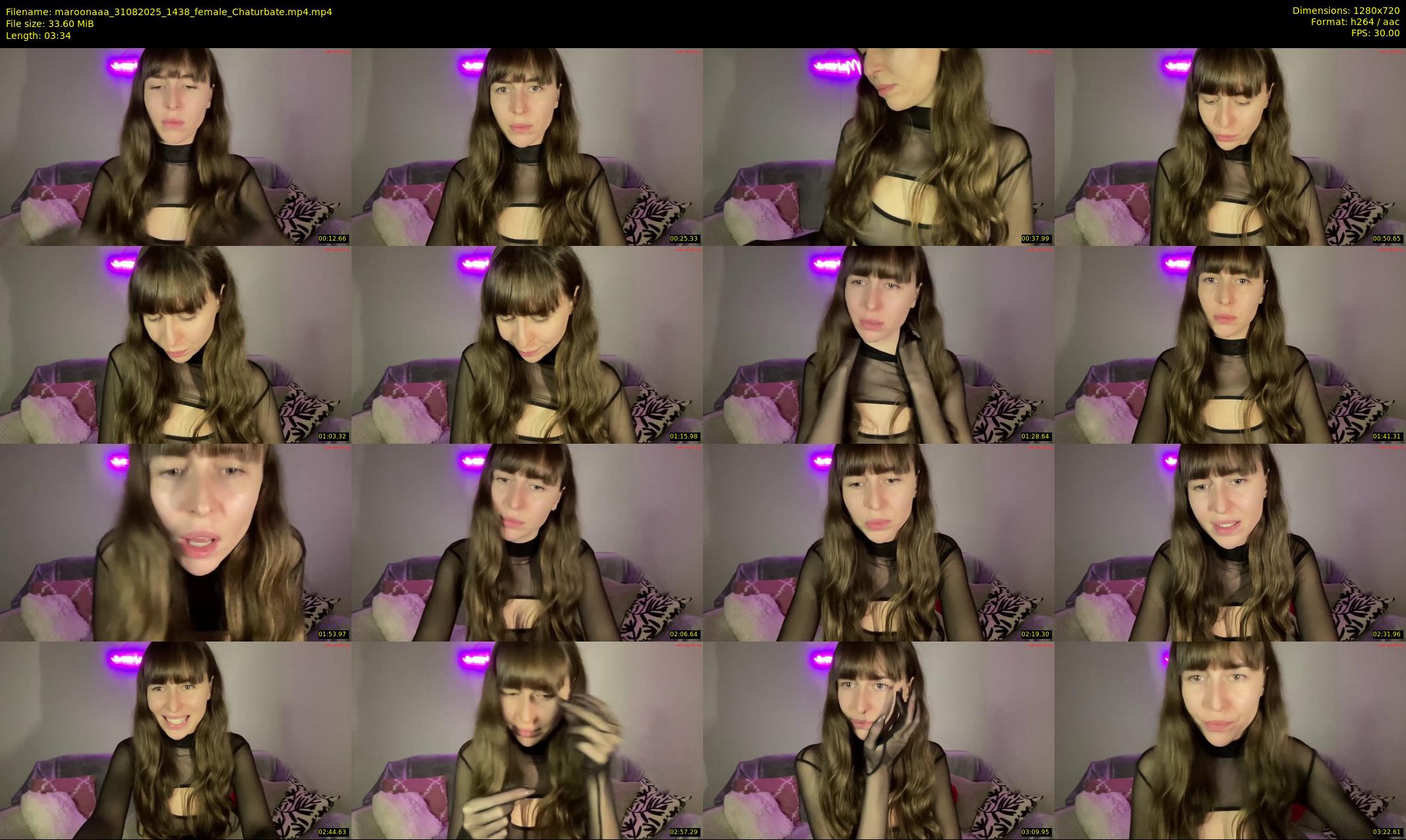 maroonaaa — 4 minute Chaturbate female cam show recording, 720p, Aug 31, 2025