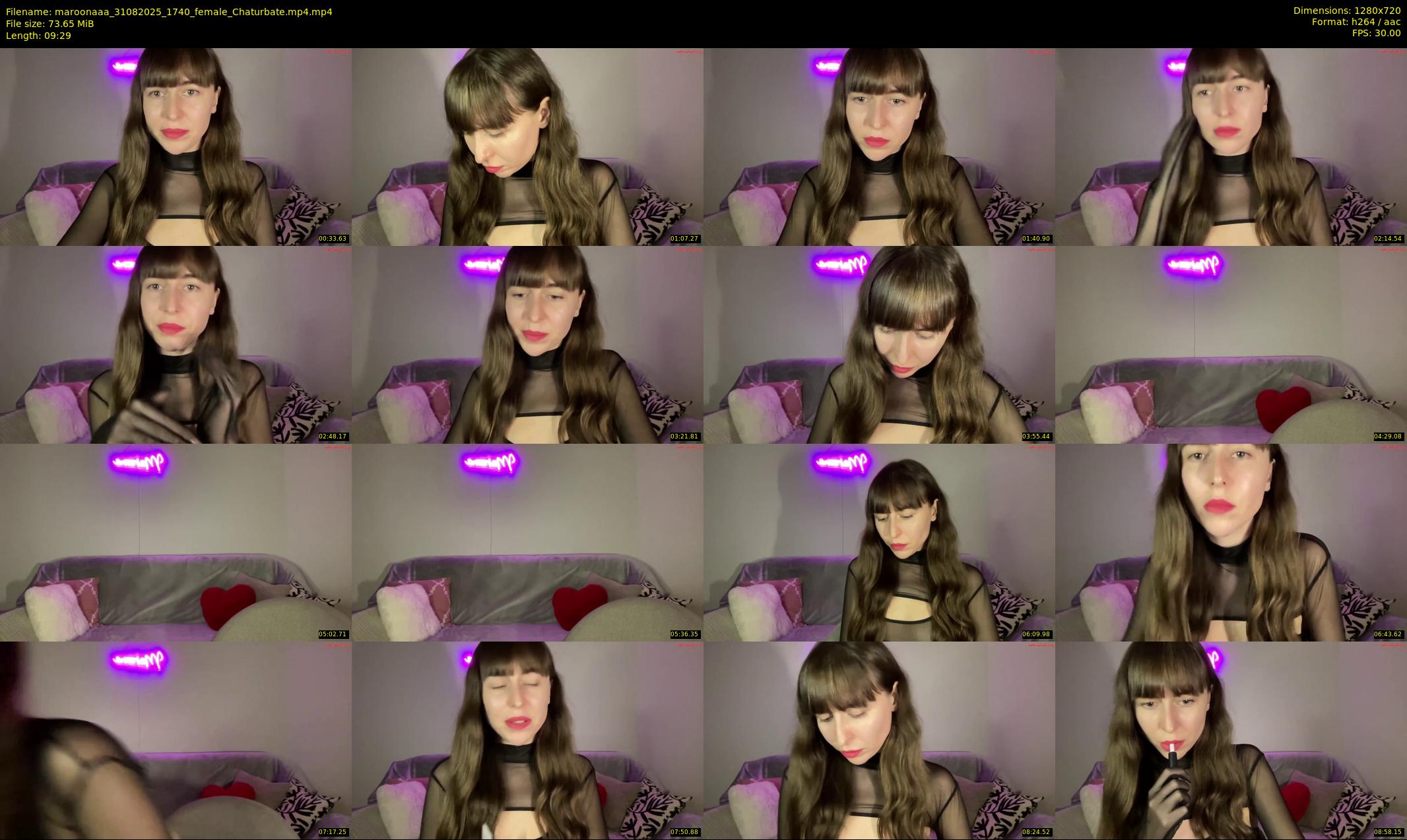 maroonaaa — 10 minute Chaturbate female cam show recording, 720p, Aug 31, 2025