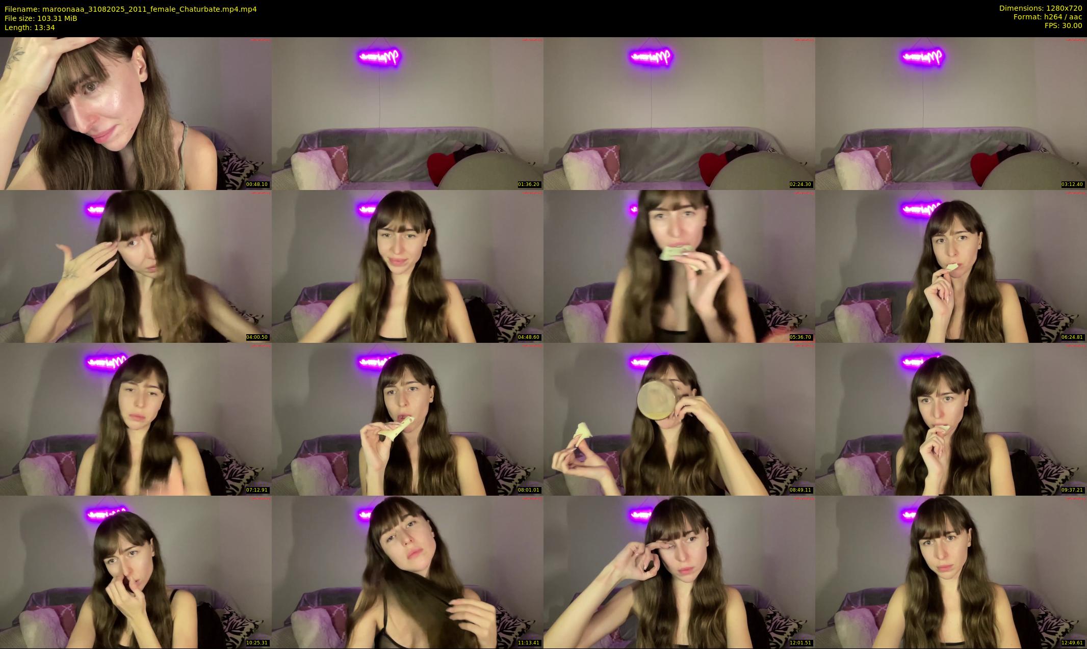 maroonaaa — 14 minute Chaturbate female cam show recording, 720p, Aug 31, 2025
