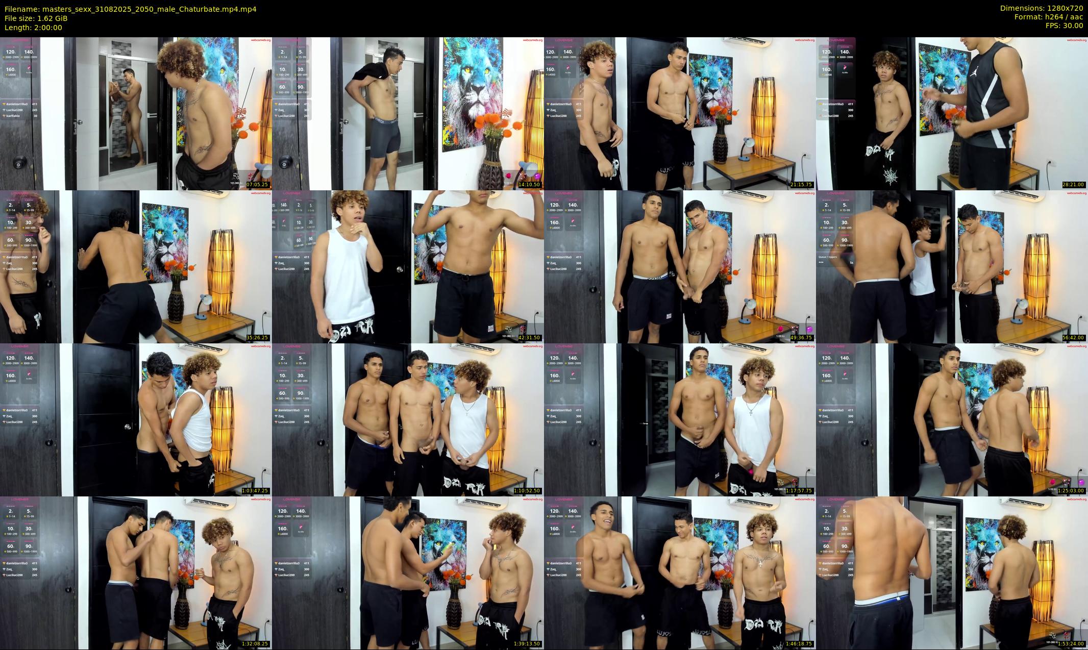 masters_sexx — 120 minute Chaturbate male cam show recording, 720p, Aug 31, 2025