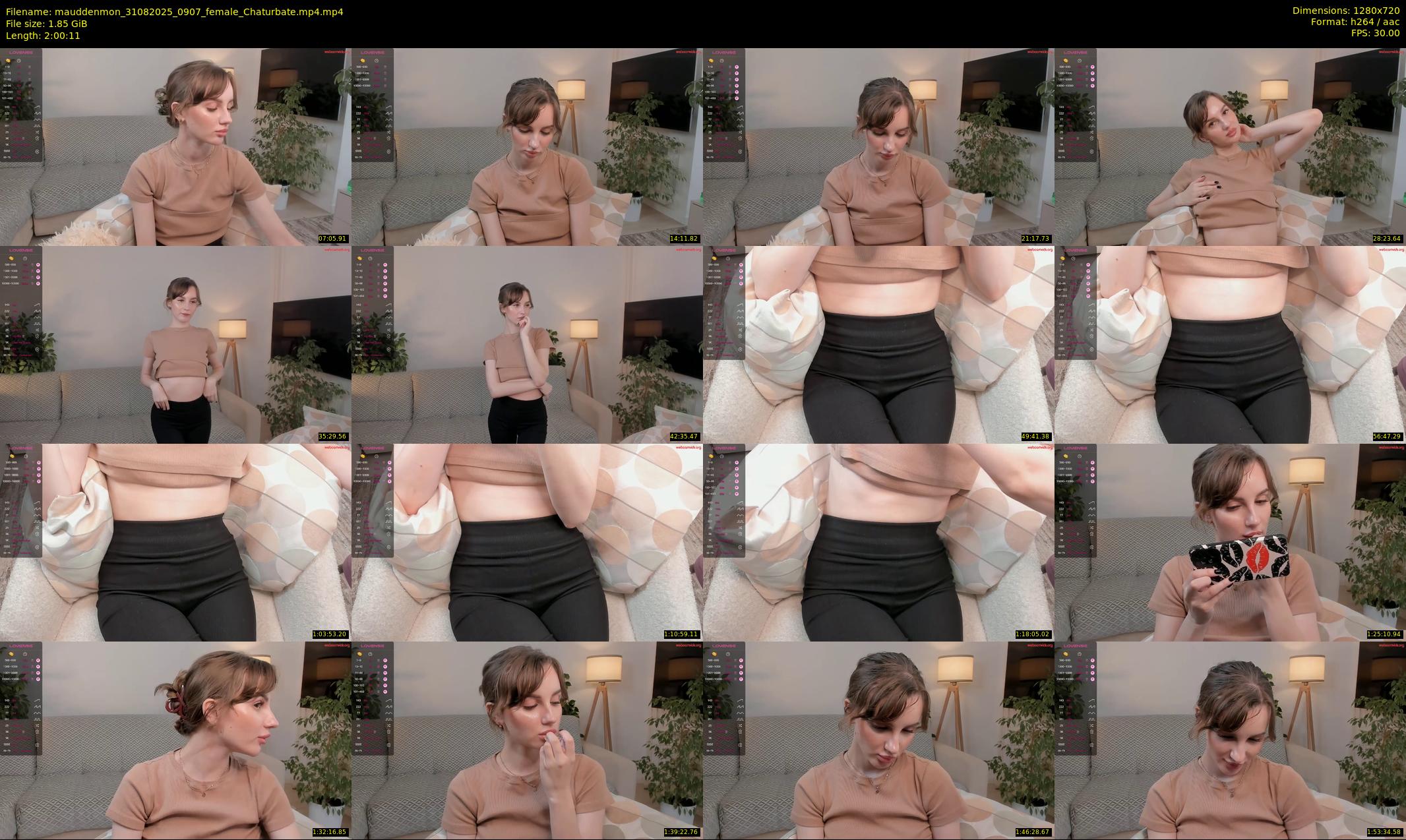 mauddenmon — 121 minute Chaturbate female cam show recording, 720p, Aug 31, 2025