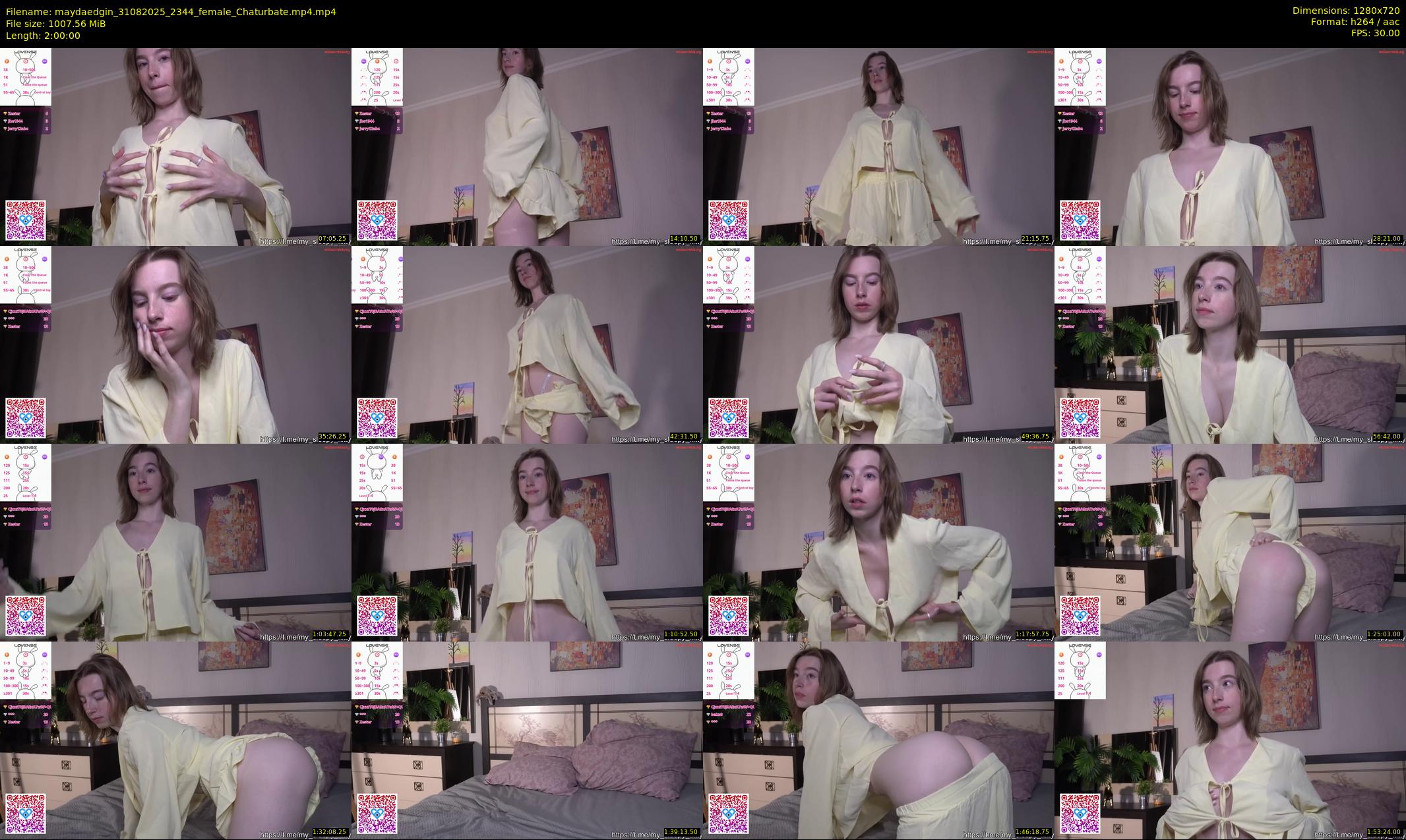 maydaedgin — 120 minute Chaturbate female cam show recording, 720p, Aug 31, 2025