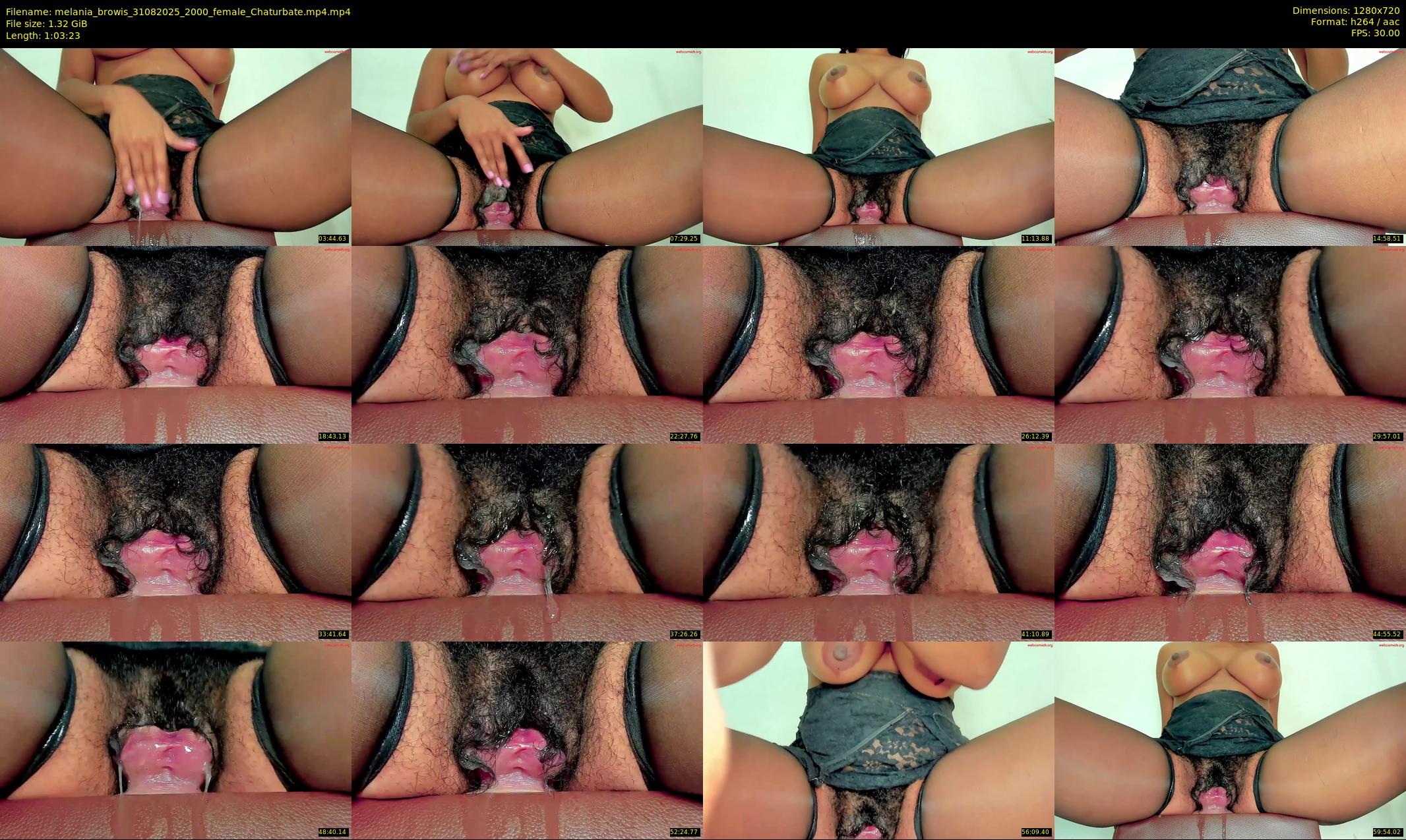 melania_browis — 64 minute Chaturbate female cam show recording, 720p, Aug 31, 2025