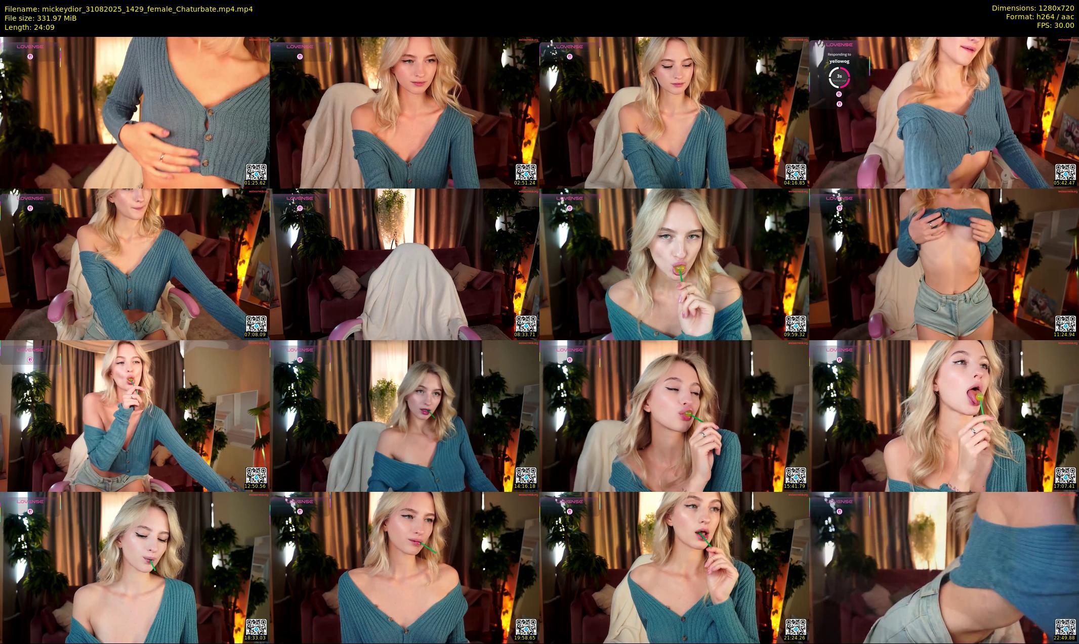 mickeydior — 25 minute Chaturbate female cam show recording, 720p, Aug 31, 2025