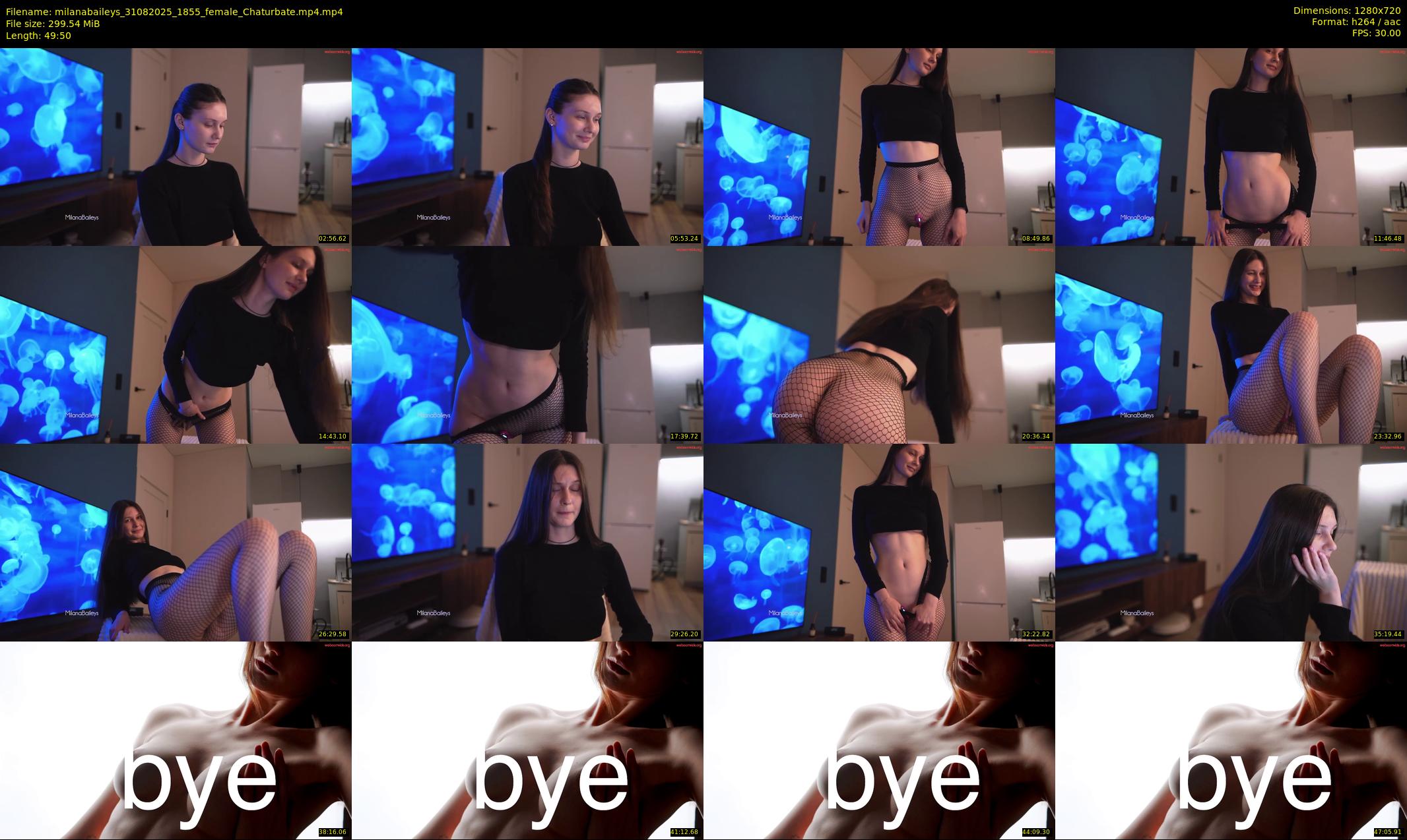 milanabaileys — 50 minute Chaturbate female cam show recording, 720p, Aug 31, 2025