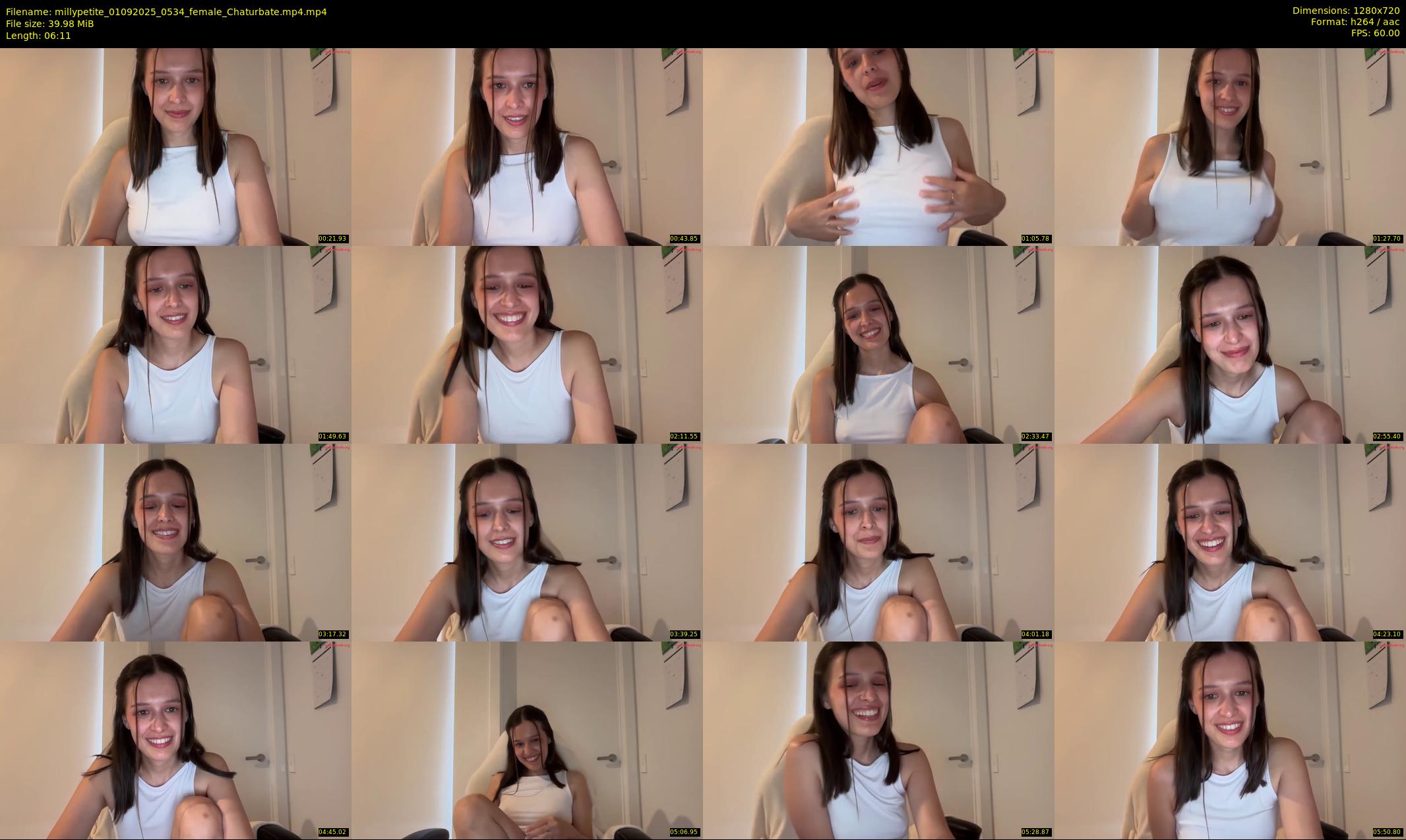millypetite — 7 minute Chaturbate female cam show recording, 720p, Sep 1, 2025
