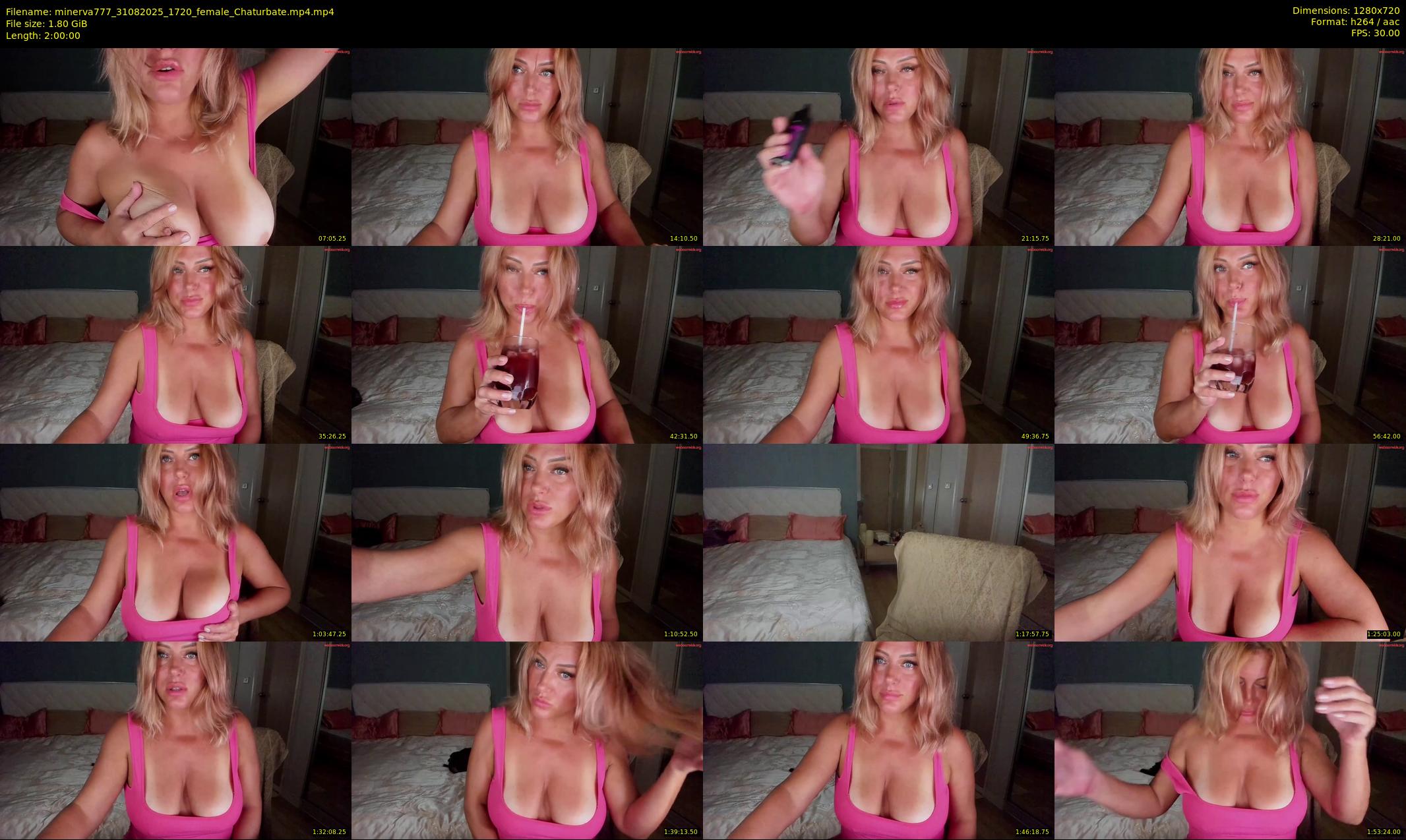 minerva777 — 120 minute Chaturbate female cam show recording, 720p, Aug 31, 2025