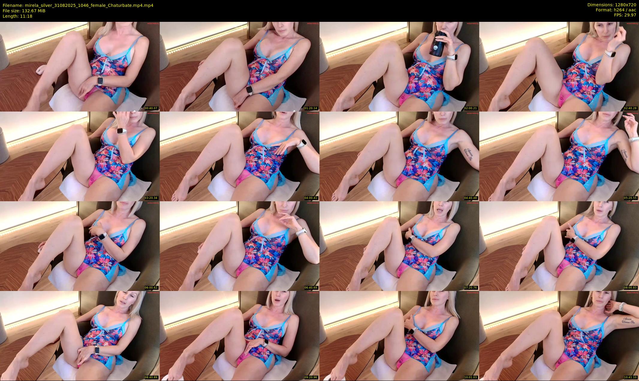 mirela_silver — 12 minute Chaturbate female cam show recording, 720p, Aug 31, 2025