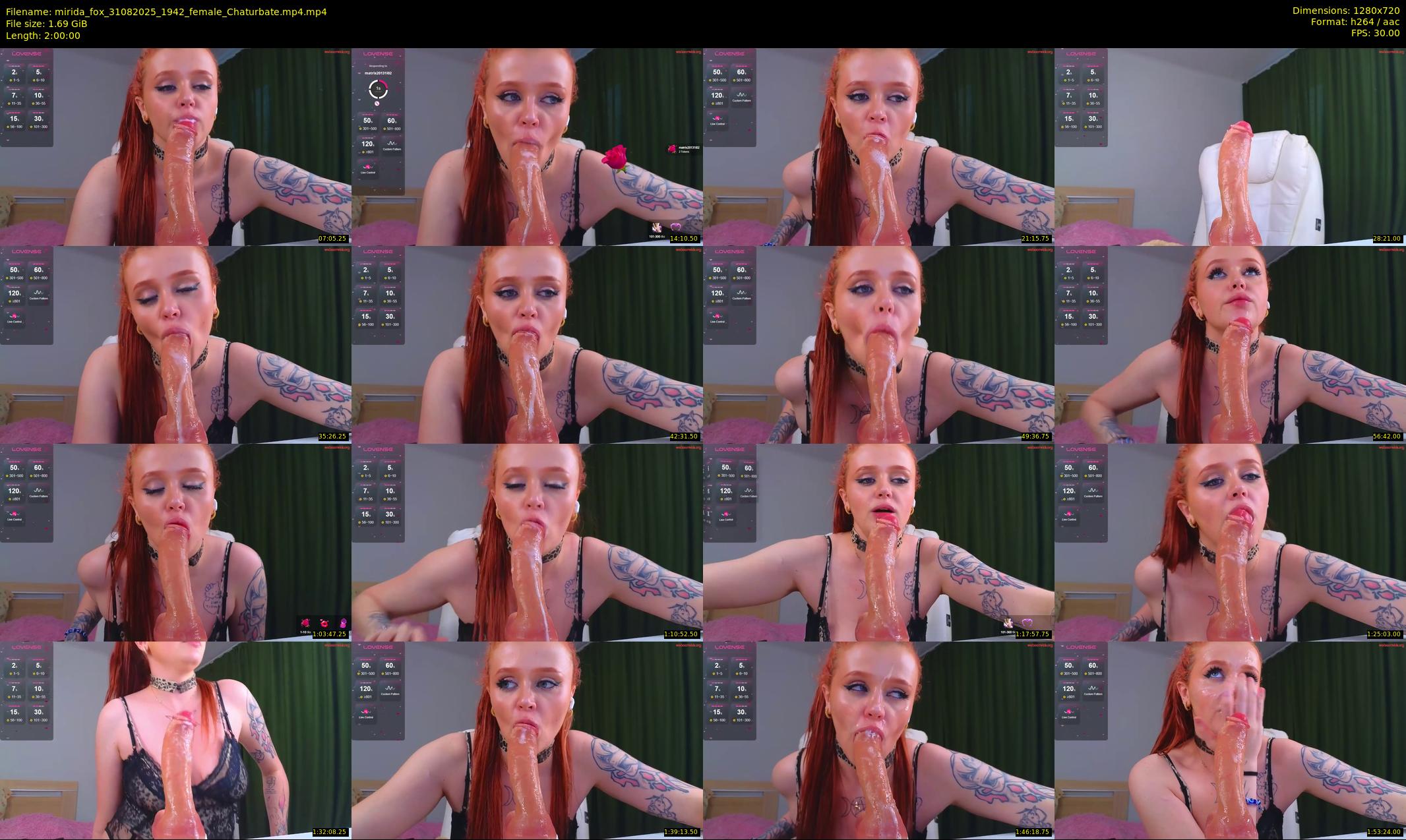 mirida_fox — 120 minute Chaturbate female cam show recording, 720p, Aug 31, 2025