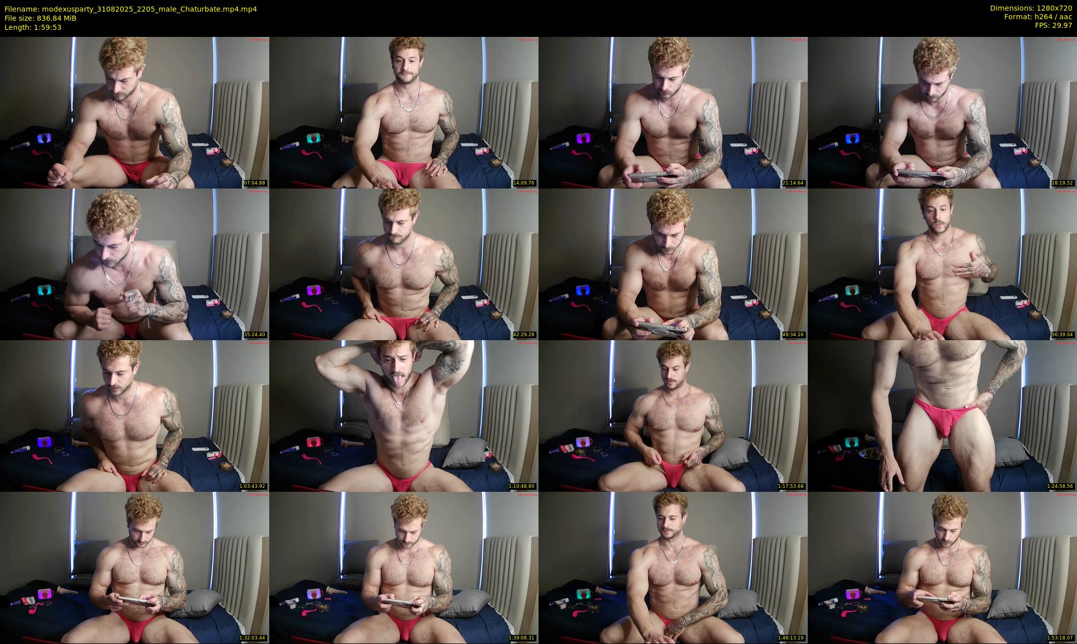 modexusparty — 120 minute Chaturbate male cam show recording, 720p, Aug 31, 2025