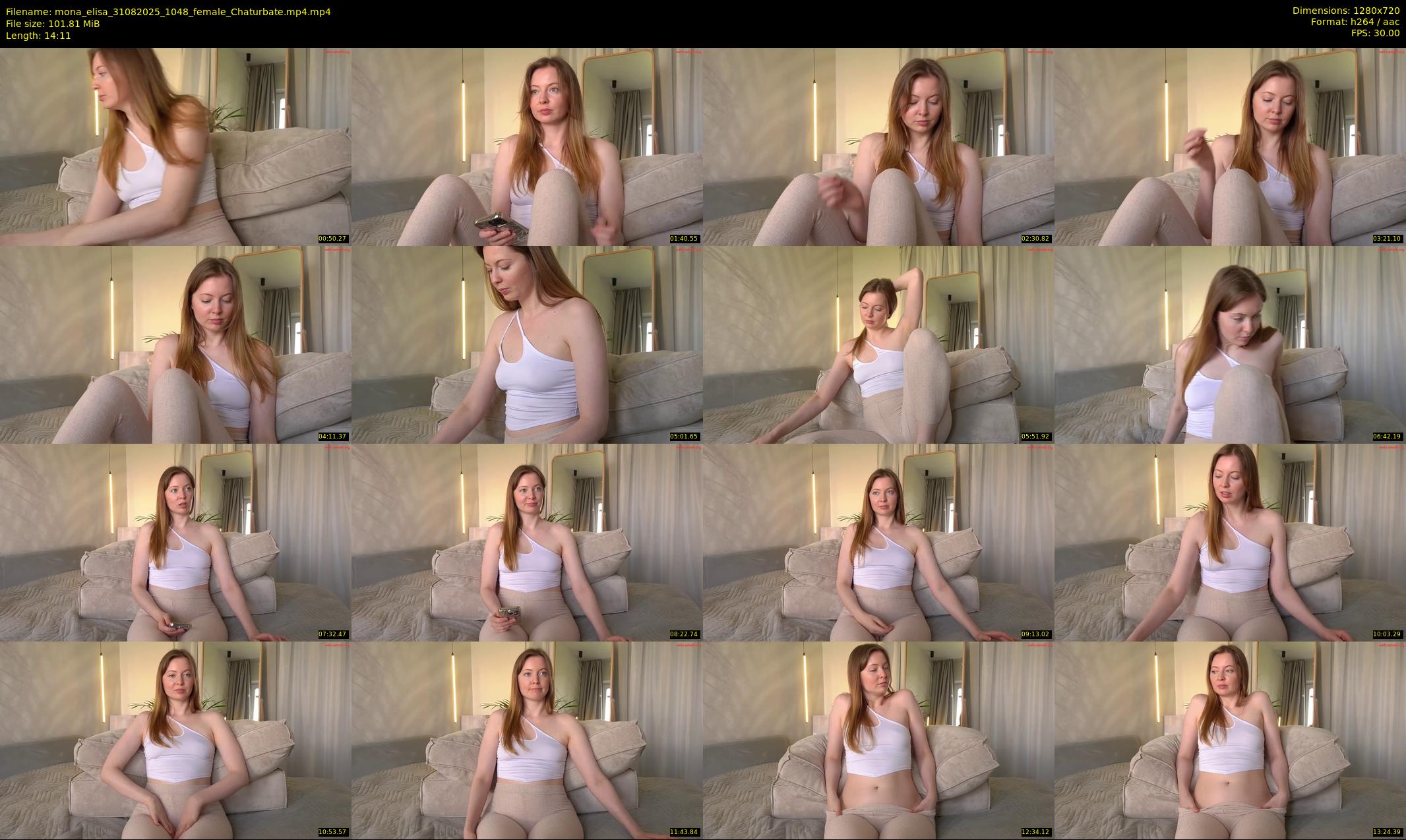 mona_elisa — 15 minute Chaturbate female cam show recording, 720p, Aug 31, 2025