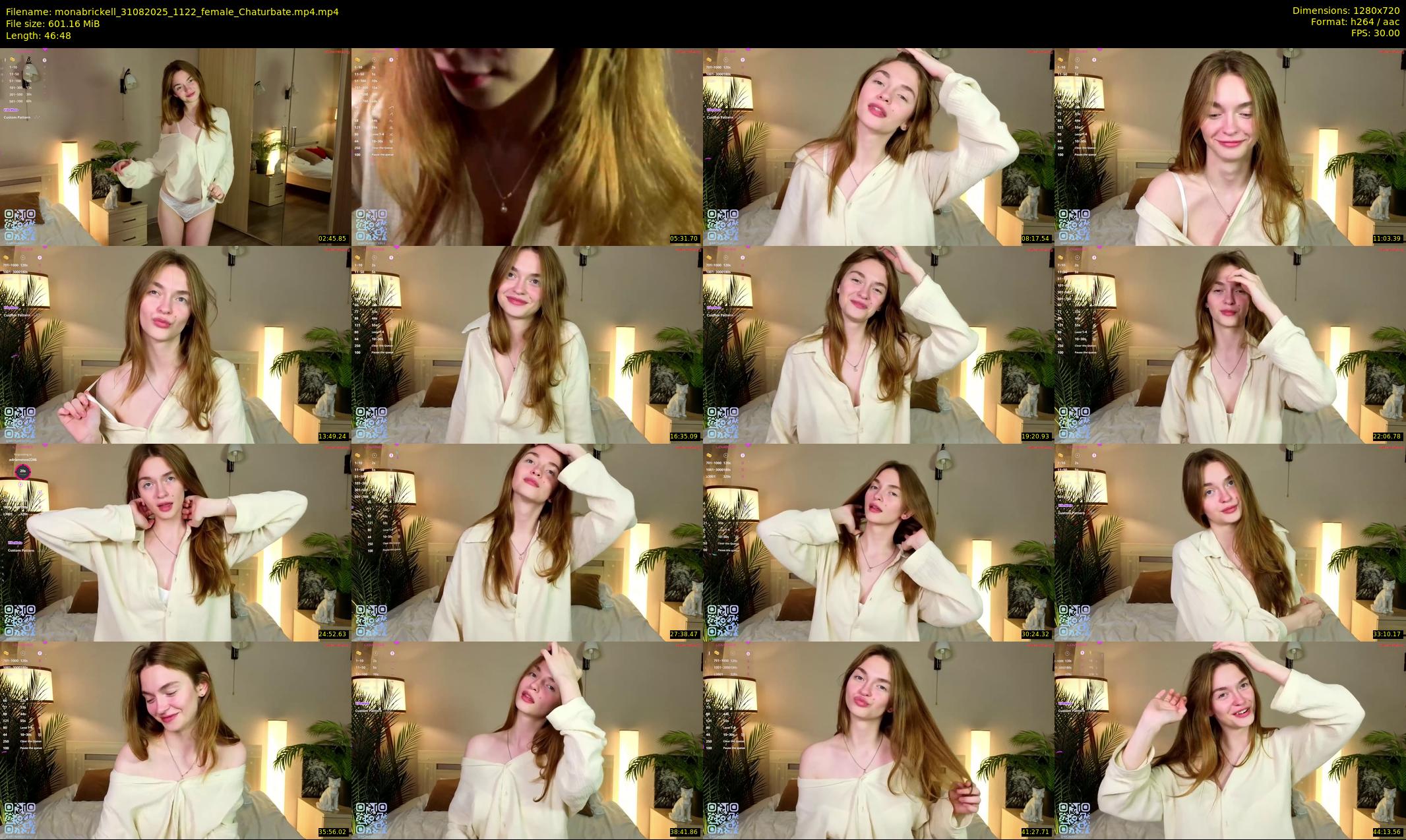 monabrickell — 47 minute Chaturbate female cam show recording, 720p, Aug 31, 2025