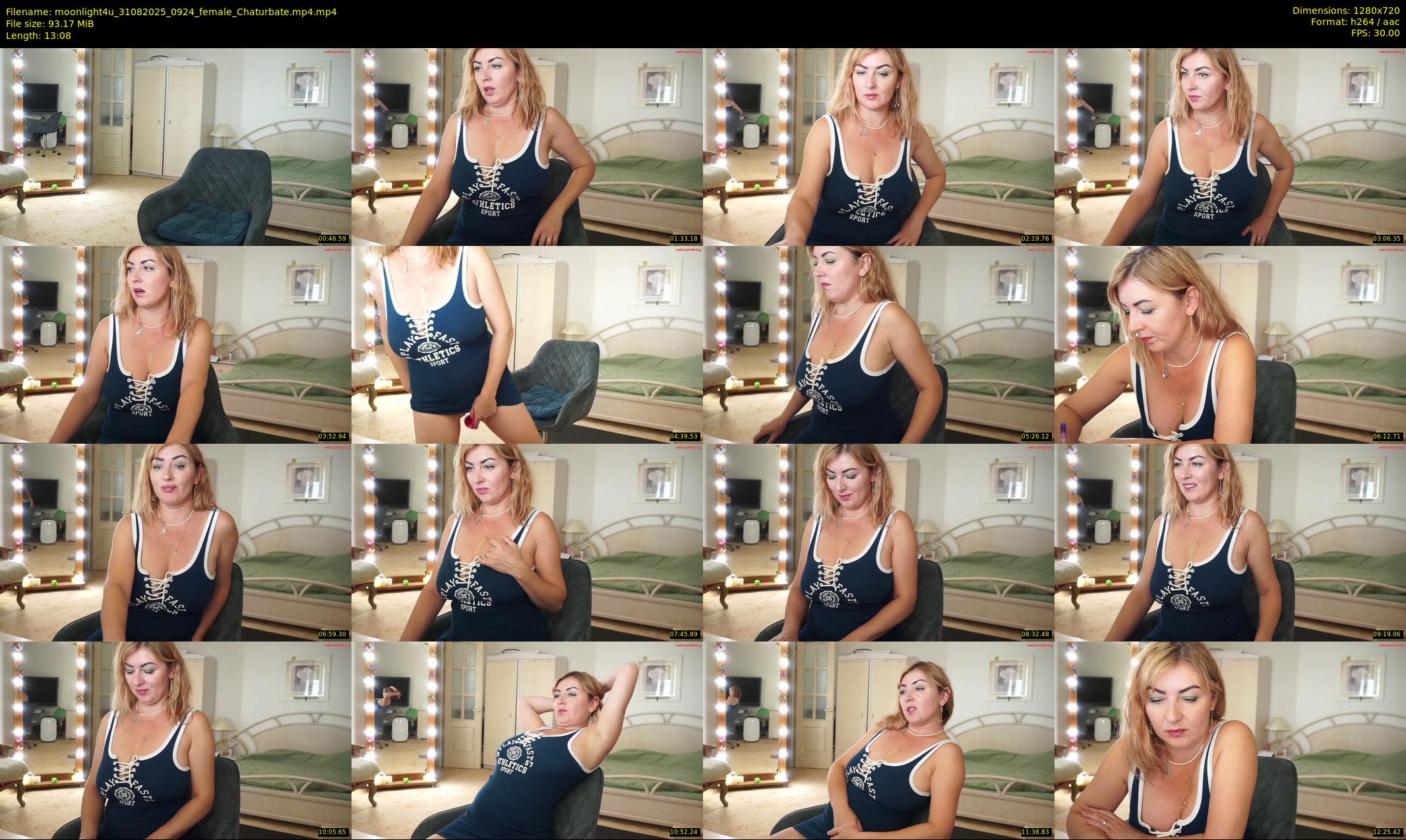 moonlight4u — 14 minute Chaturbate female cam show recording, 720p, Aug 31, 2025