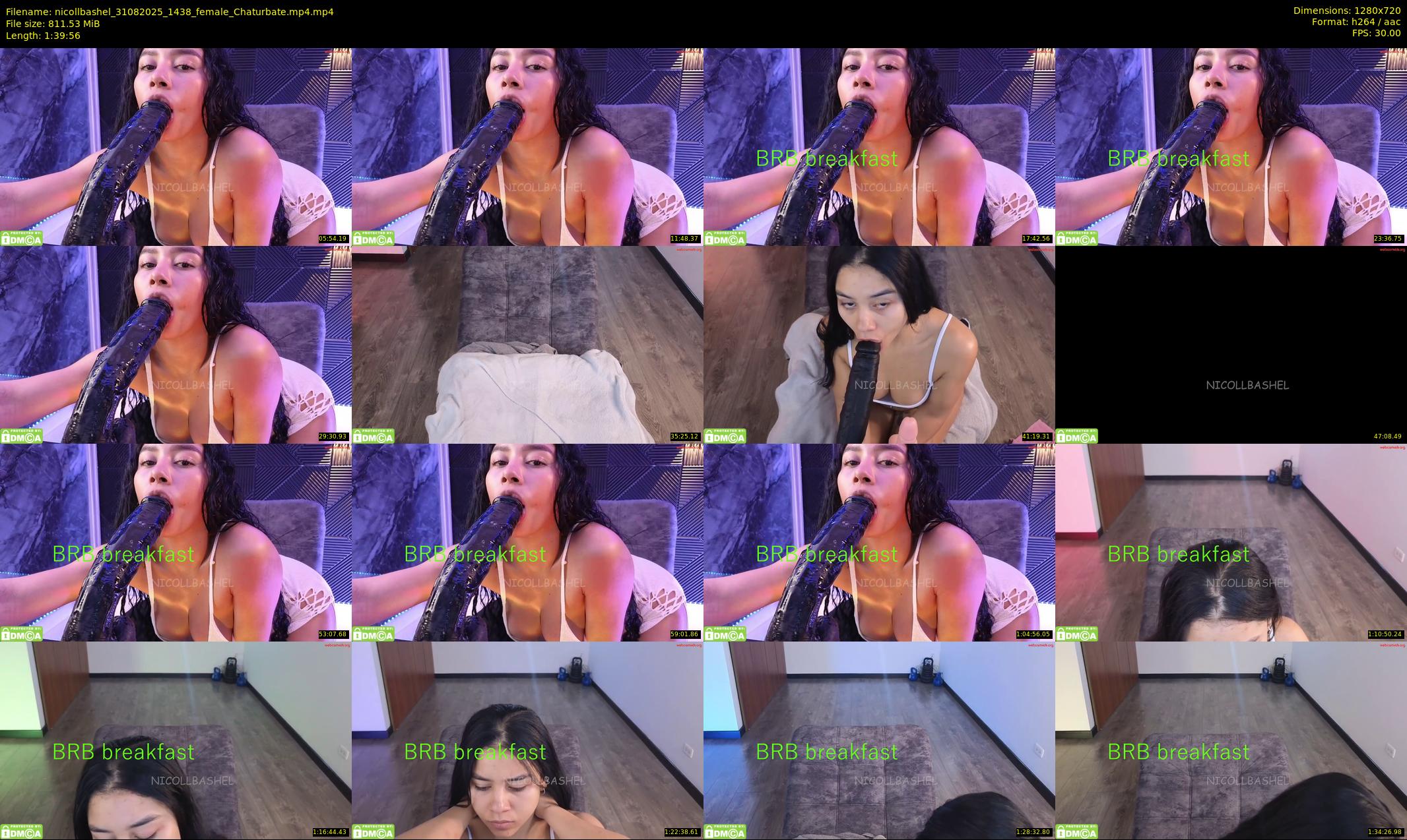 nicollbashel — 100 minute Chaturbate female cam show recording, 720p, Aug 31, 2025