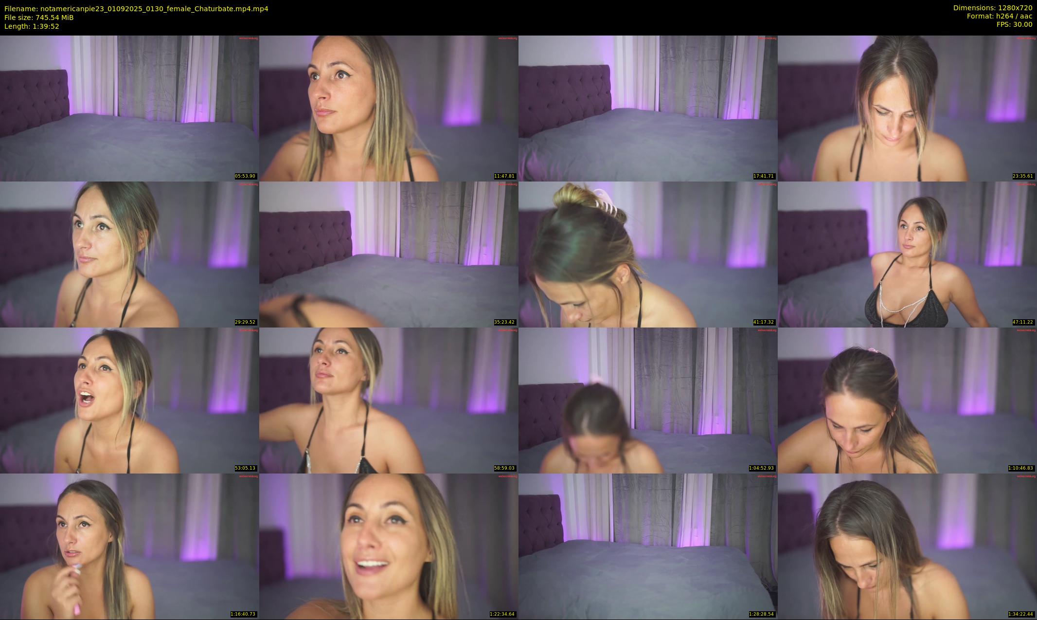 notamericanpie23 — 100 minute Chaturbate female cam show recording, 720p, Sep 1, 2025