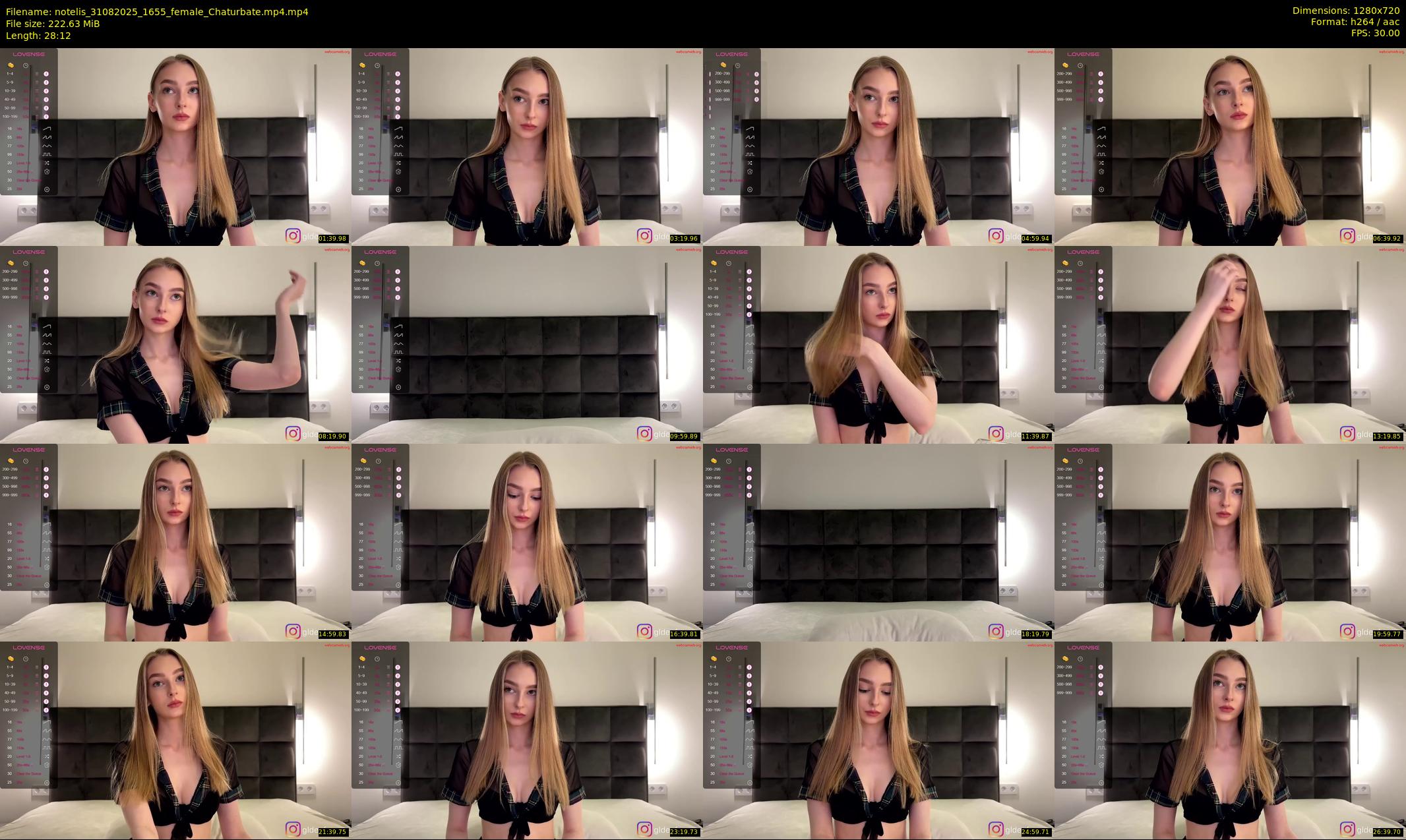 notelis — 29 minute Chaturbate female cam show recording, 720p, Aug 31, 2025