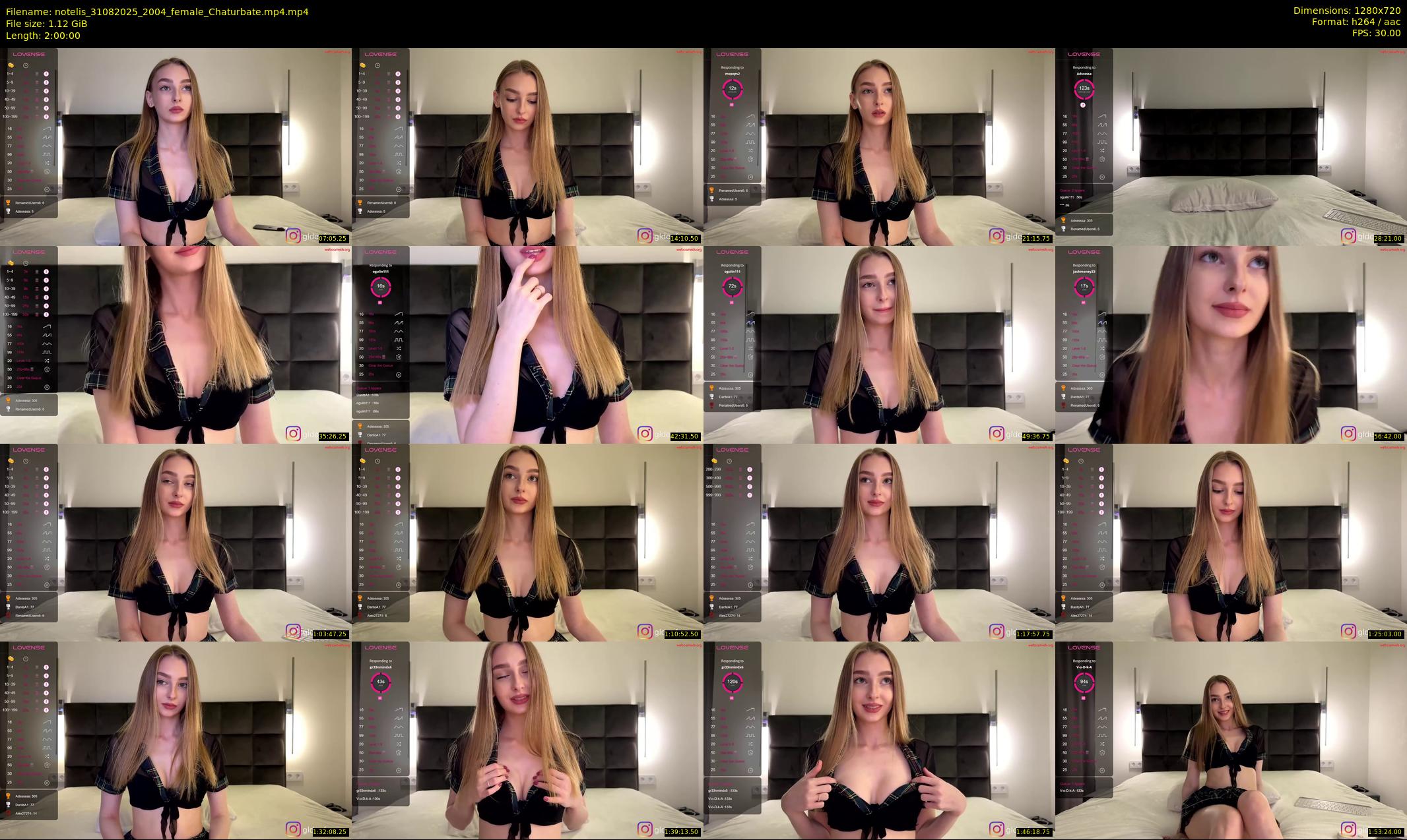 notelis — 120 minute Chaturbate female cam show recording, 720p, Aug 31, 2025