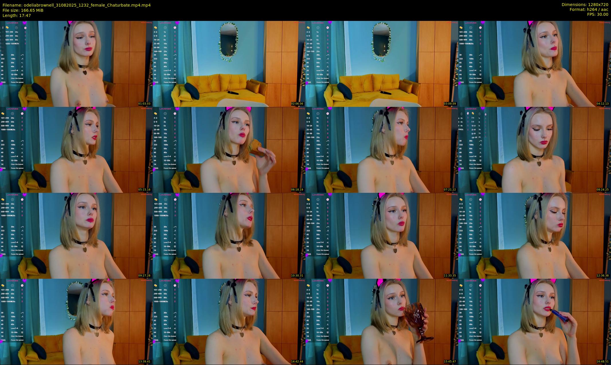 odeliabrownell — 18 minute Chaturbate female cam show recording, 720p, Aug 31, 2025