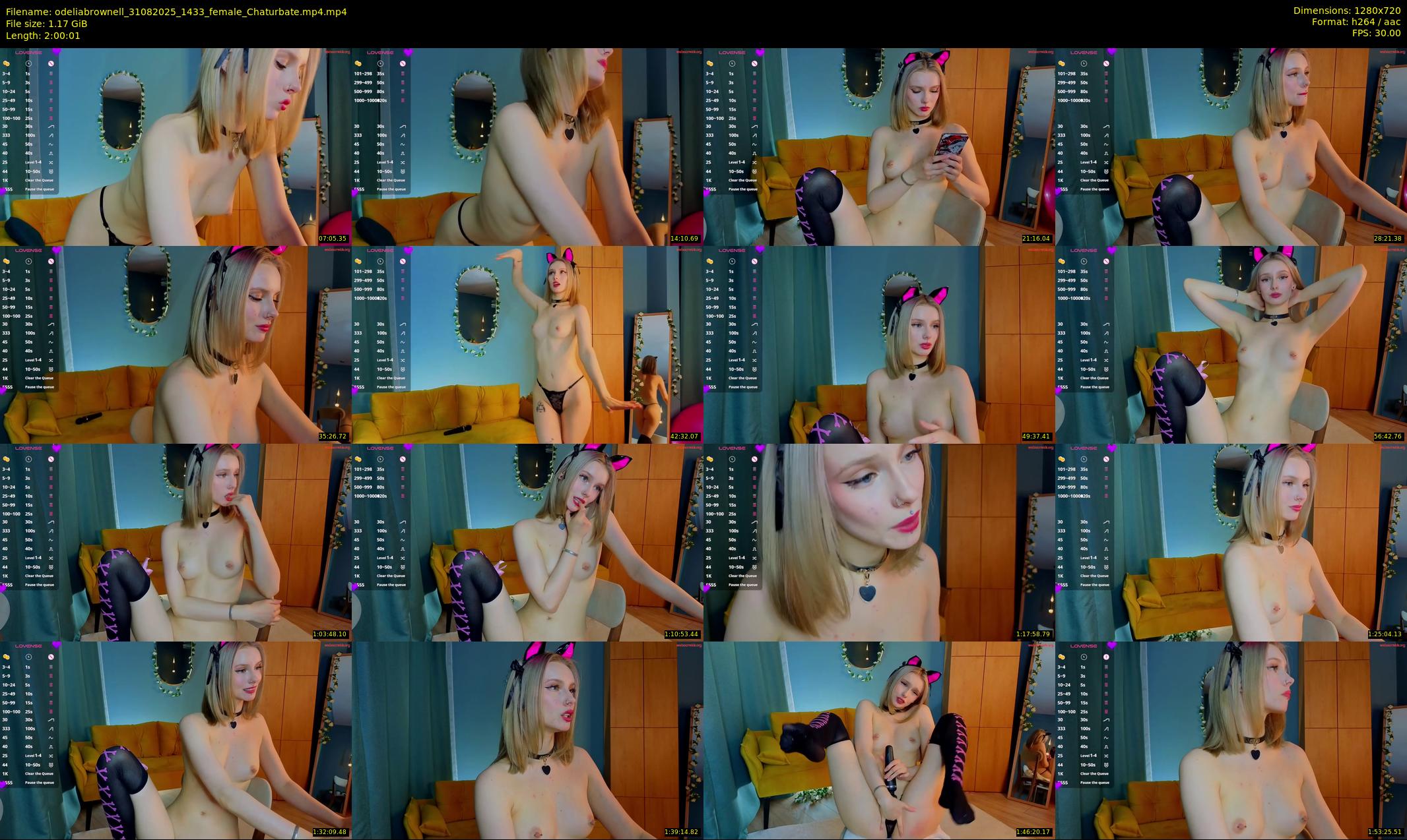 odeliabrownell — 121 minute Chaturbate female cam show recording, 720p, Aug 31, 2025
