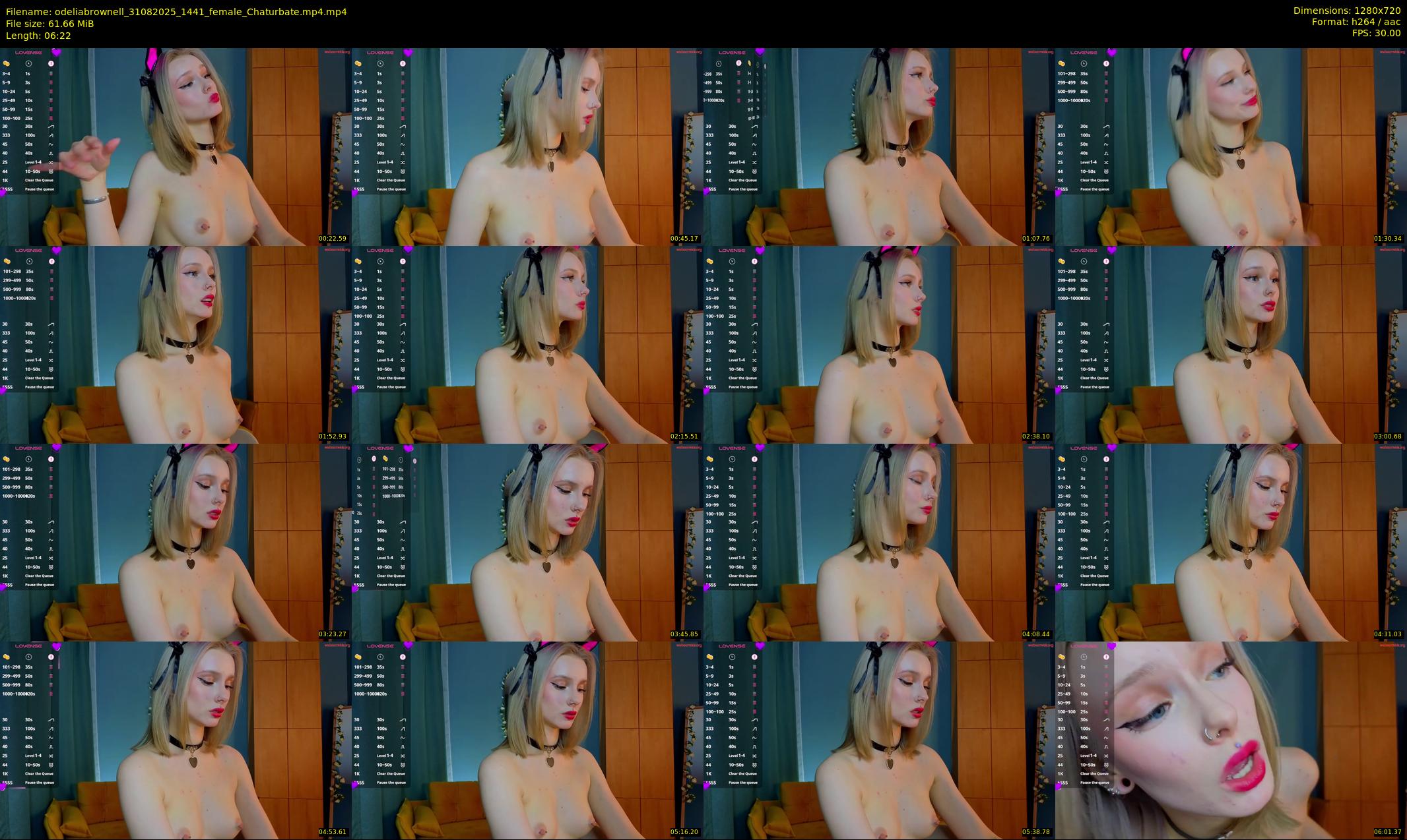 odeliabrownell — 7 minute Chaturbate female cam show recording, 720p, Aug 31, 2025