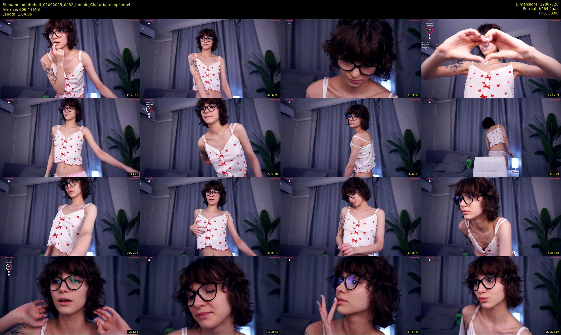 odettehatt — 65 minute Chaturbate female cam show recording, 720p, Sep 1, 2025