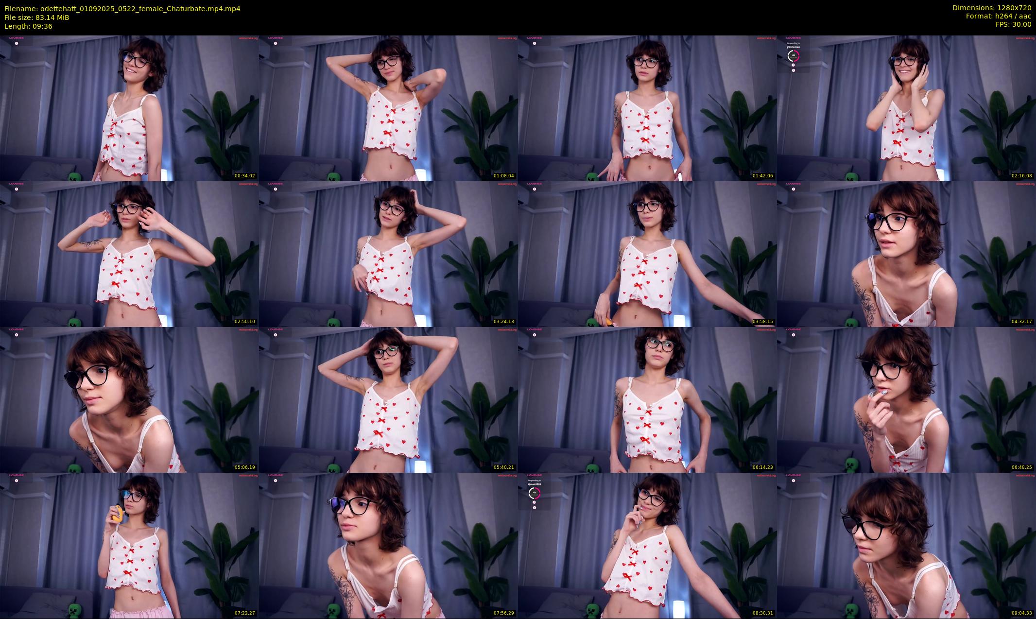 odettehatt — 10 minute Chaturbate female cam show recording, 720p, Sep 1, 2025