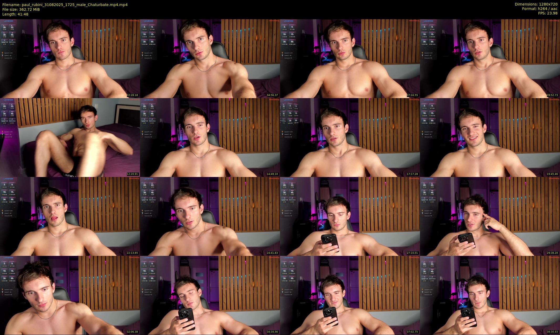 paul_rubini — 42 minute Chaturbate male cam show recording, 720p, Aug 31, 2025