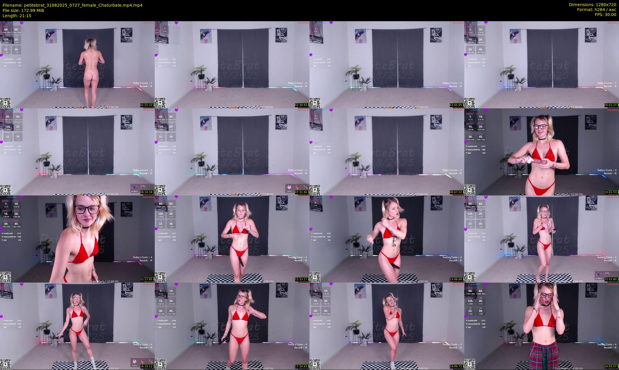 petitebrat — 22 minute Chaturbate female cam show recording, 720p, Aug 31, 2025