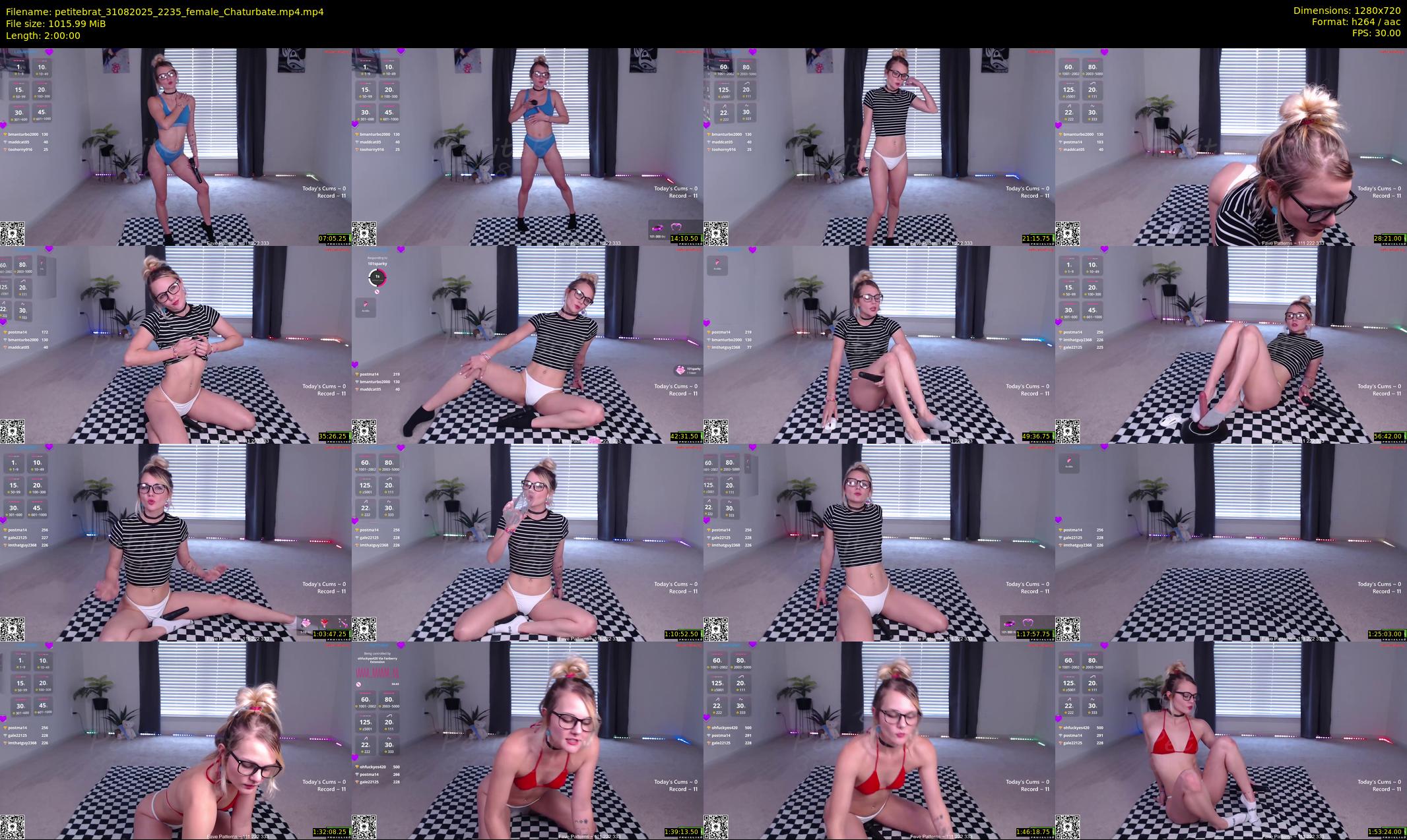 petitebrat — 120 minute Chaturbate female cam show recording, 720p, Aug 31, 2025