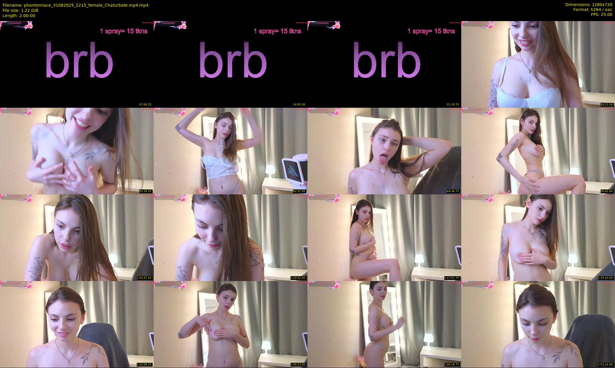 phantomlace — 120 minute Chaturbate female cam show recording, 720p, Aug 31, 2025