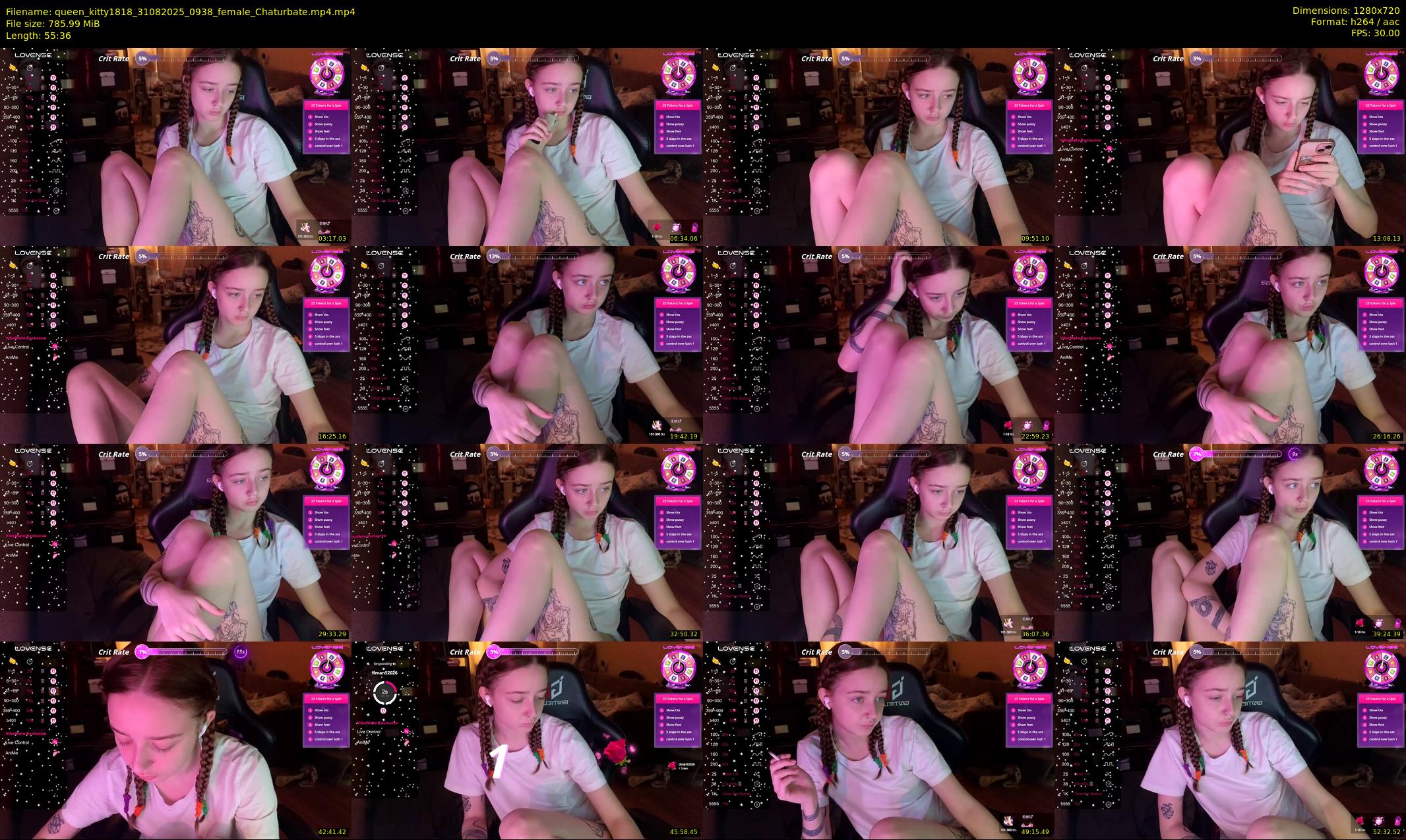 queen_kitty1818 — 56 minute Chaturbate female cam show recording, 720p, Aug 31, 2025