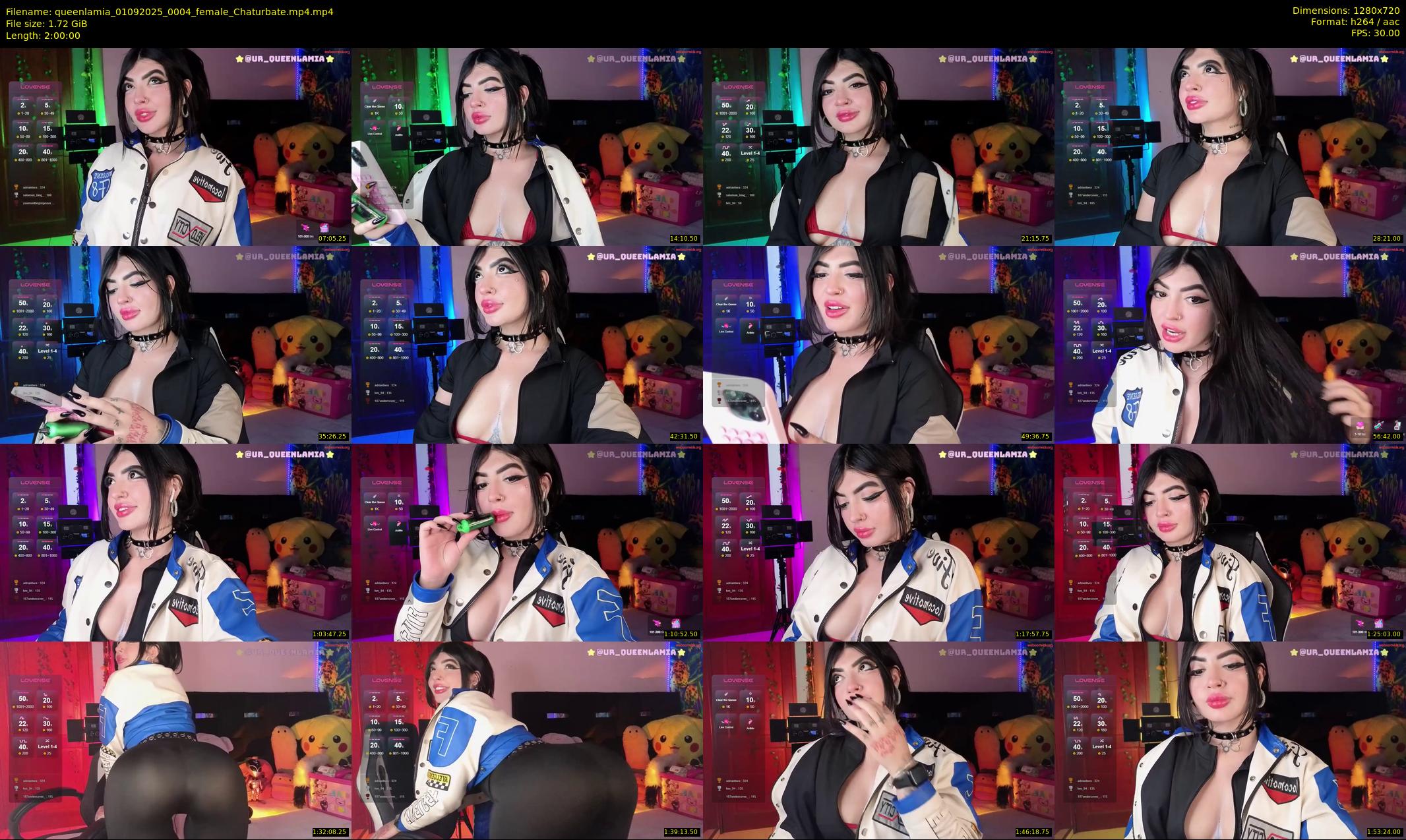 queenlamia — 120 minute Chaturbate female cam show recording, 720p, Sep 1, 2025
