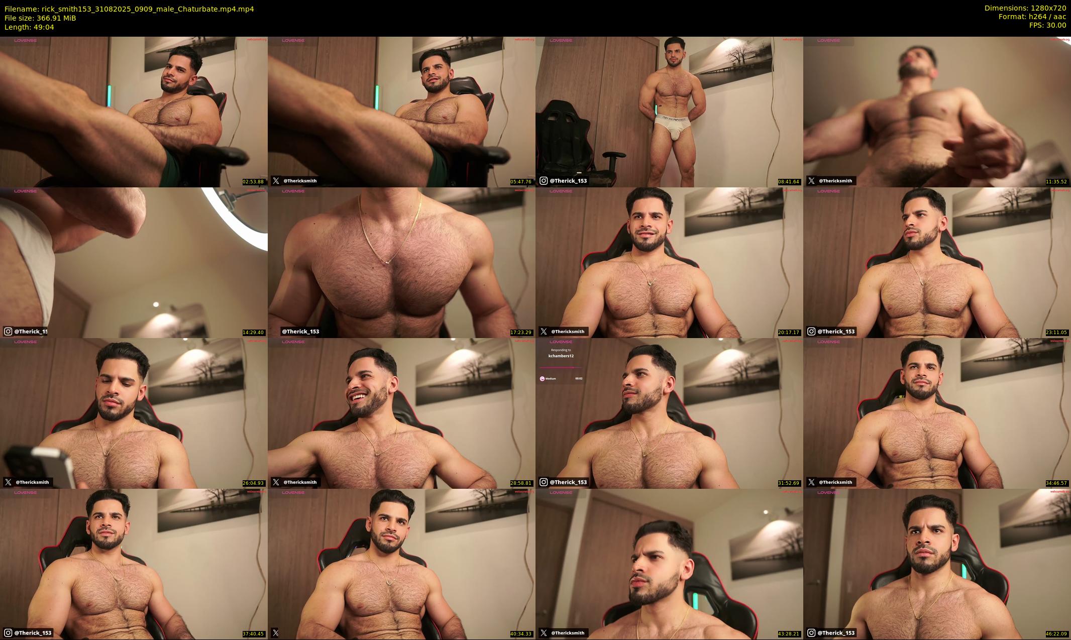 rick_smith153 — 50 minute Chaturbate male cam show recording, 720p, Aug 31, 2025