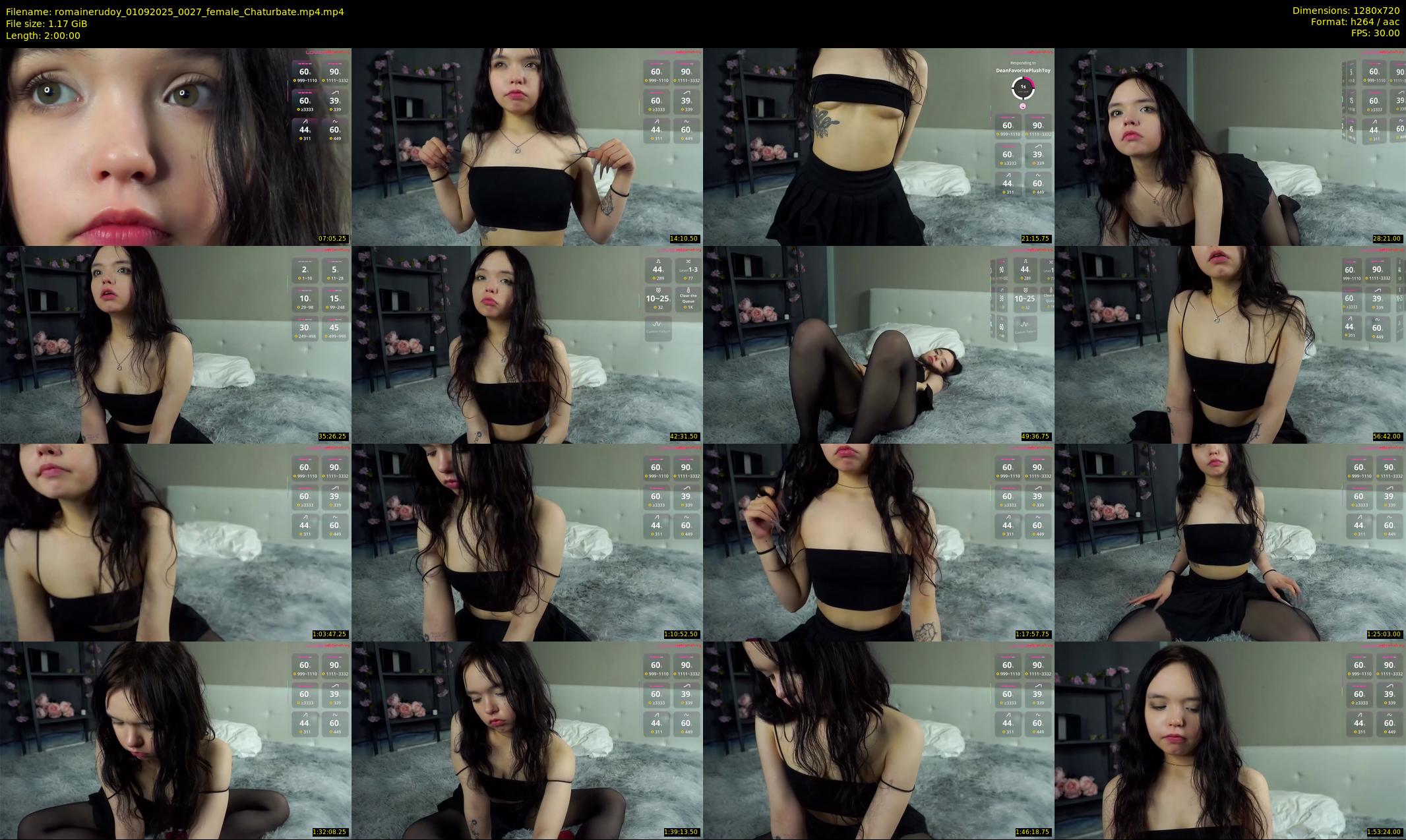 romainerudoy — 120 minute Chaturbate female cam show recording, 720p, Sep 1, 2025