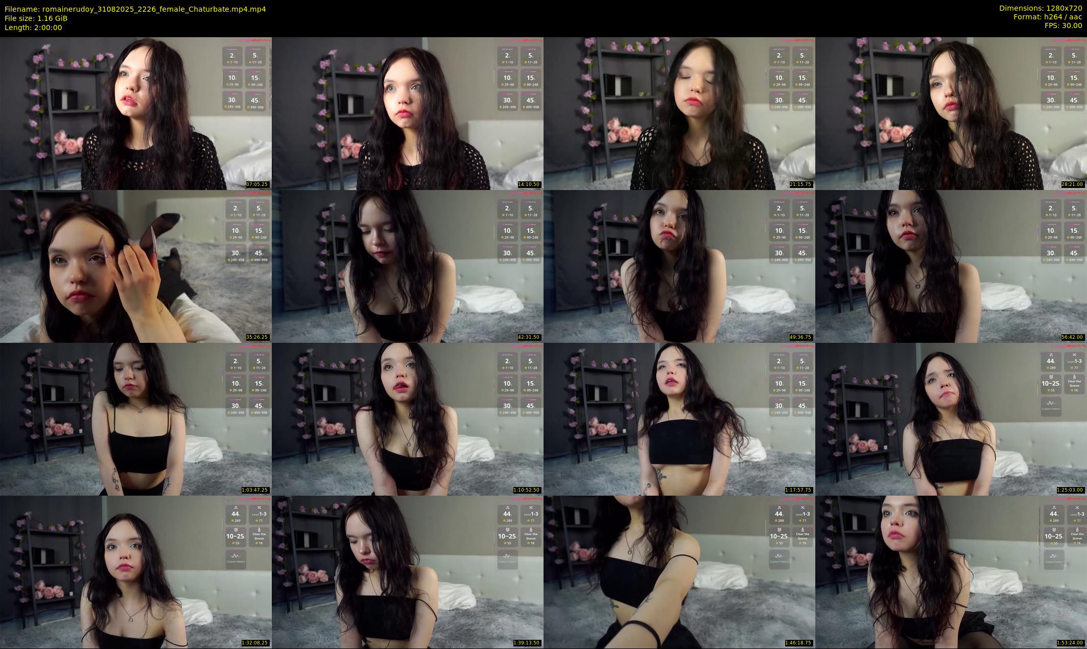 romainerudoy — 120 minute Chaturbate female cam show recording, 720p, Aug 31, 2025