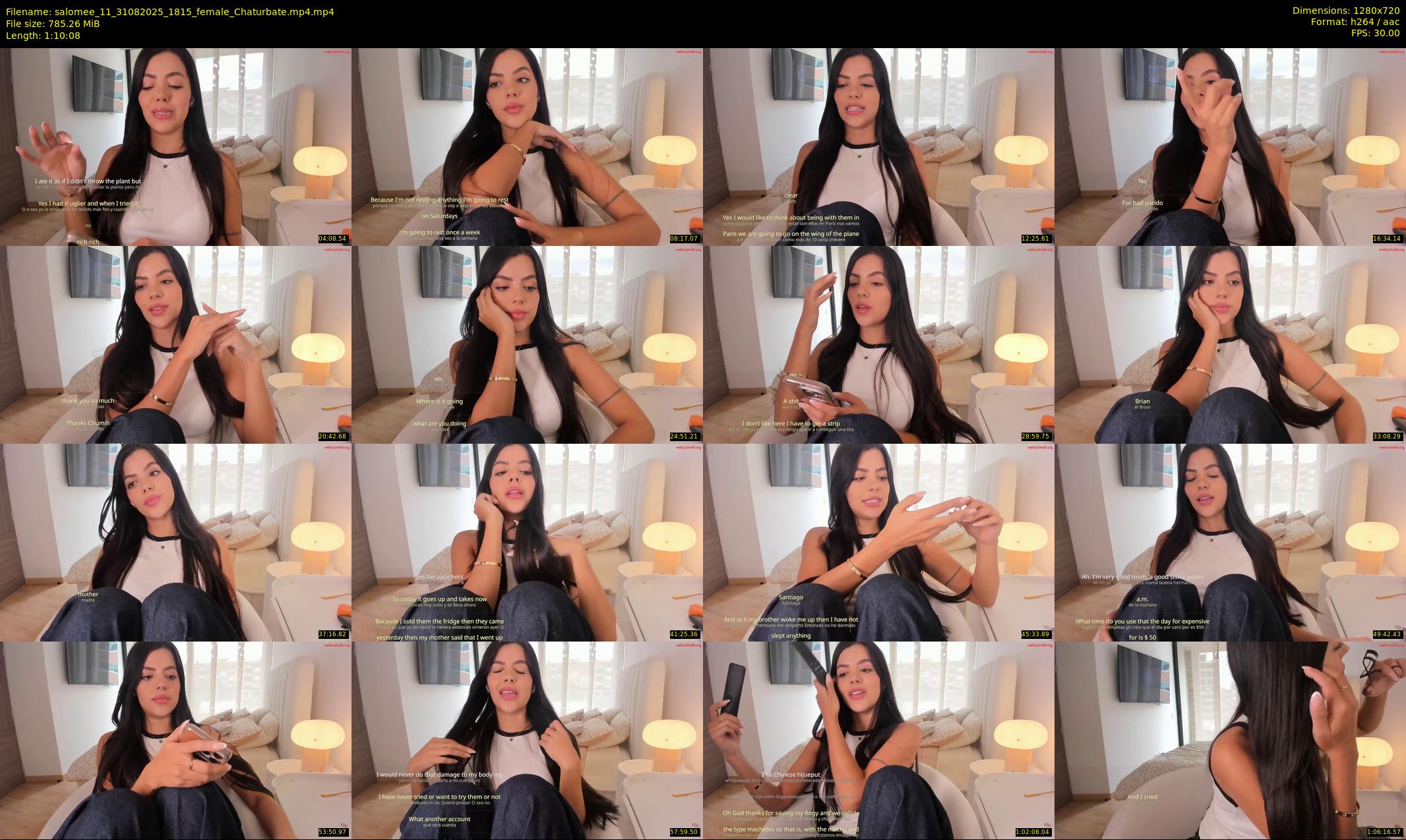 salomee_11 — 71 minute Chaturbate female cam show recording, 720p, Aug 31, 2025