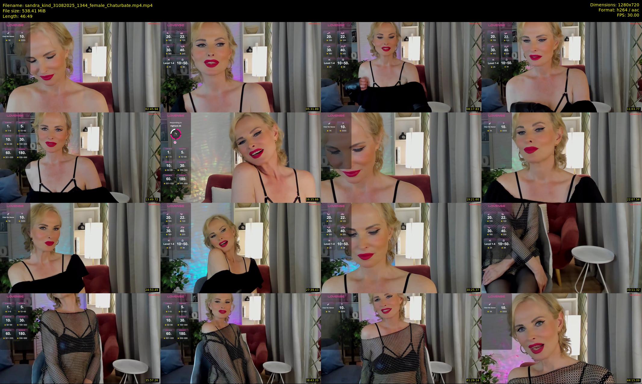 sandra_kind — 47 minute Chaturbate female cam show recording, 720p, Aug 31, 2025