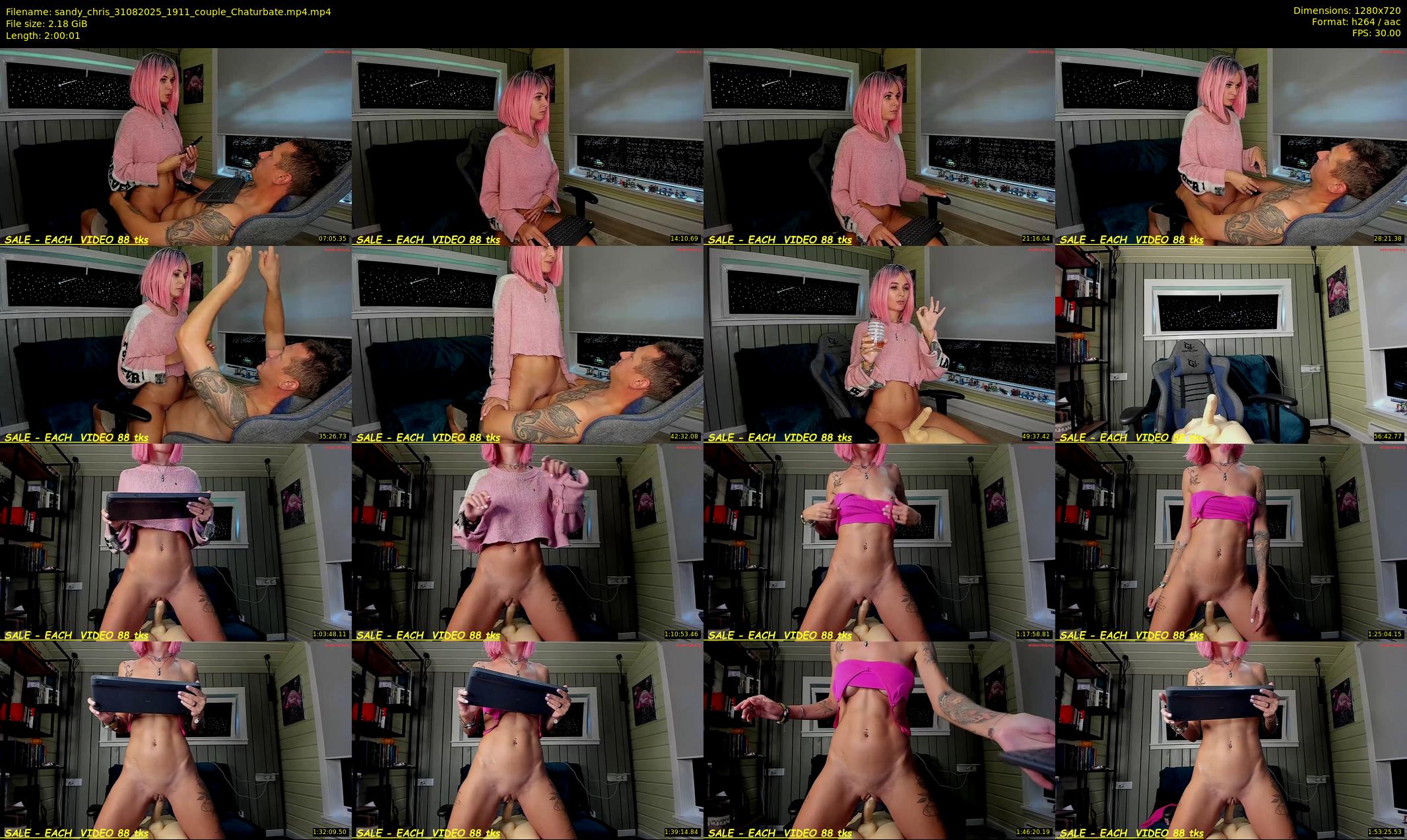 sandy_chris — 121 minute Chaturbate couple cam show recording, 720p, Aug 31, 2025