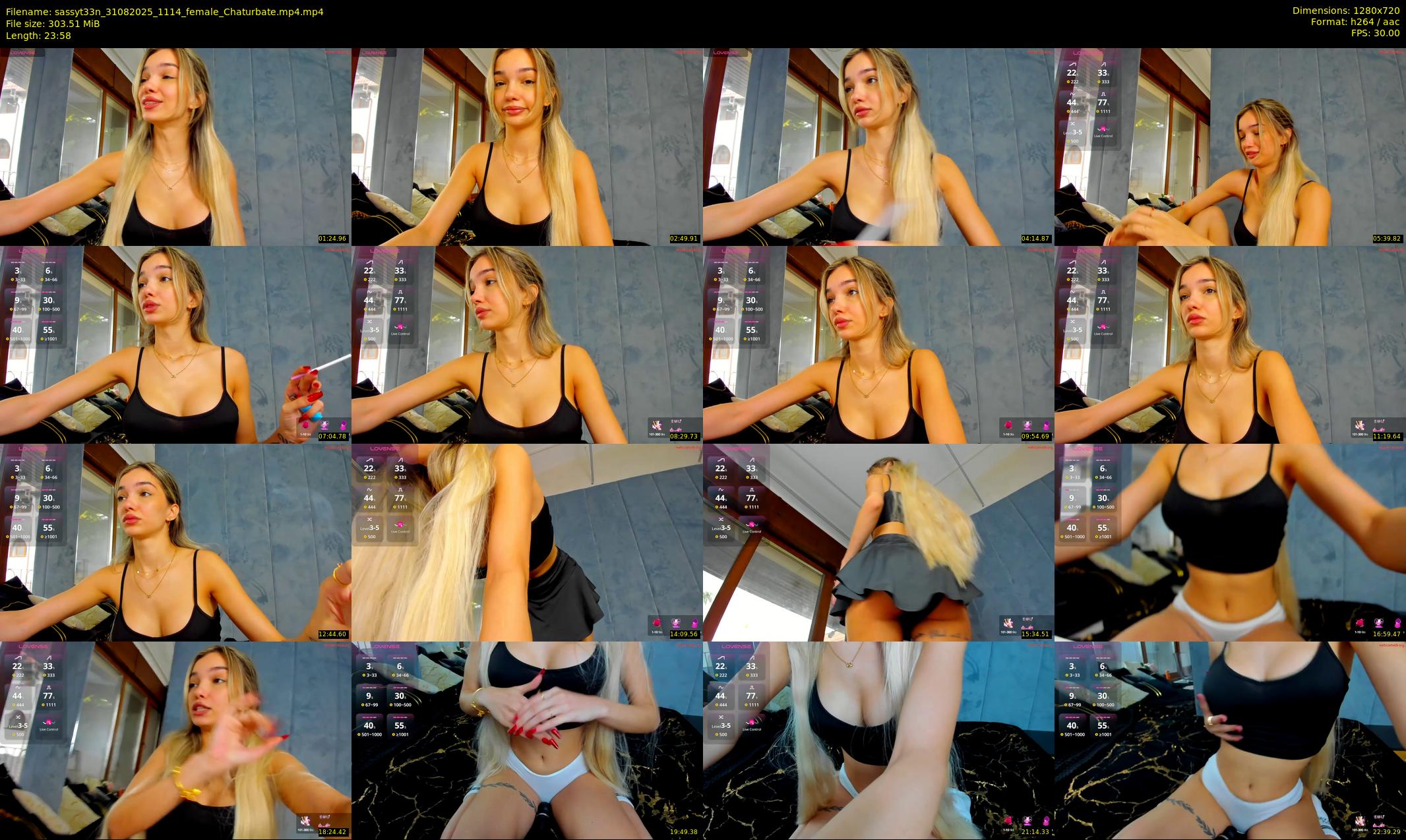 sassyt33n — 24 minute Chaturbate female cam show recording, 720p, Aug 31, 2025