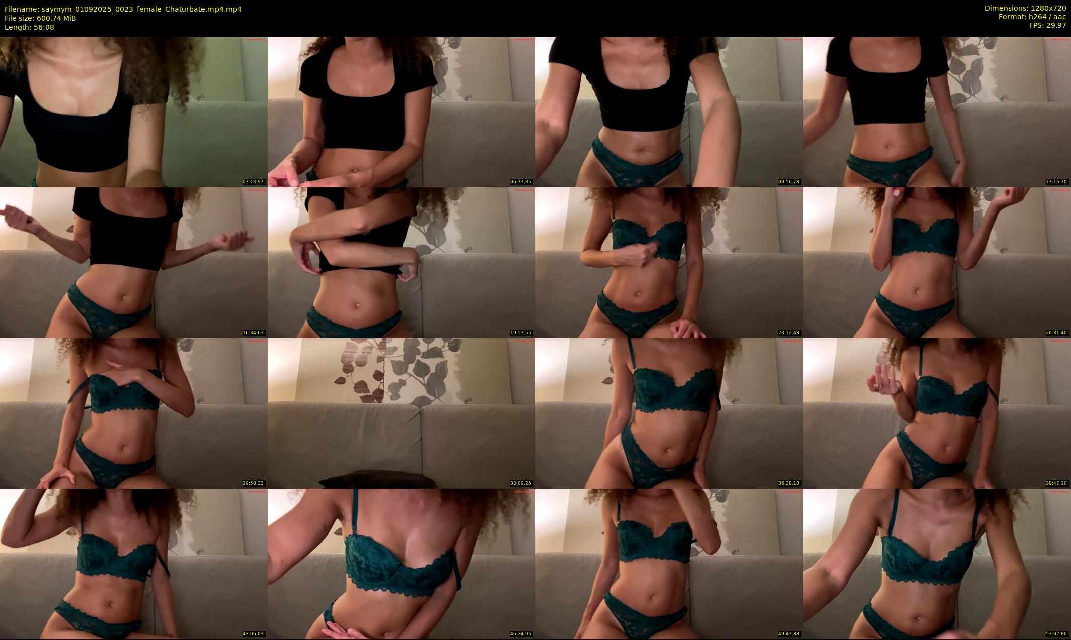 saymym — 57 minute Chaturbate female cam show recording, 720p, Sep 1, 2025