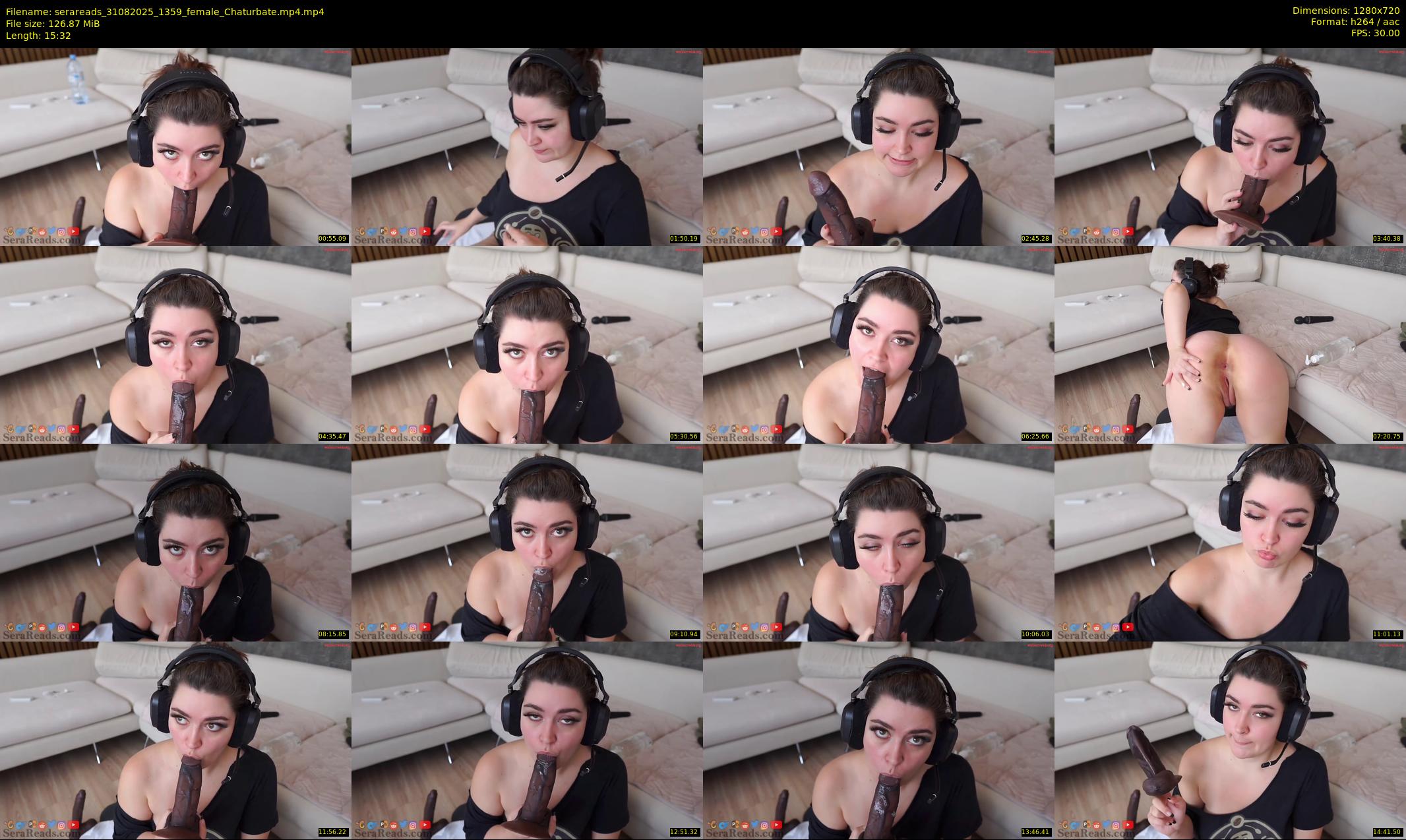 serareads — 16 minute Chaturbate female cam show recording, 720p, Aug 31, 2025